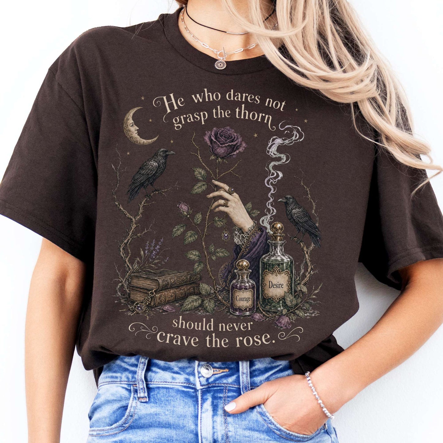 He Who Dares Not Grasp the Thorn Anne Brontë Literary T-Shirt