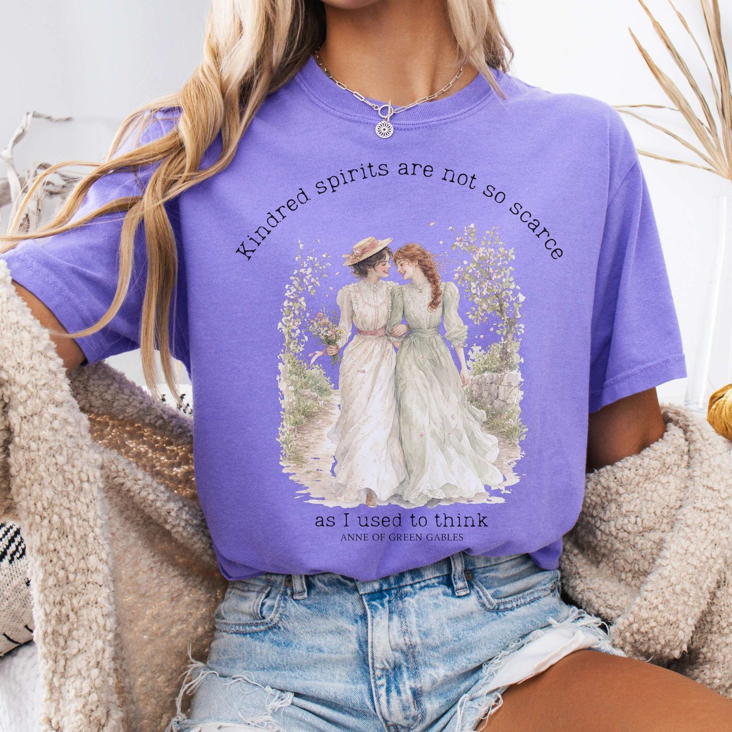 T-Shirt Violet / S Kindred Spirits Anne of Green Gables Literary T-Shirt The Mystic Eden