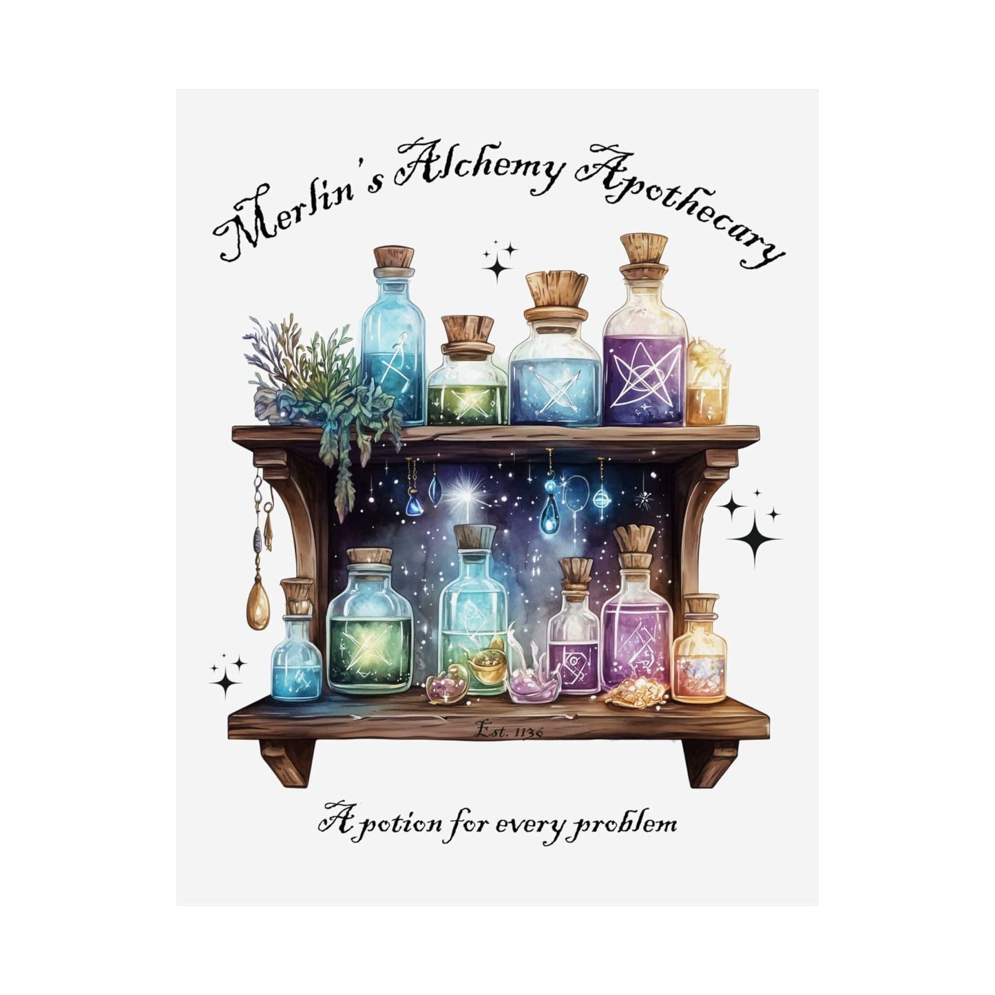 Poster 11″ x 14″ / Matte Design 125A - Art Print The Mystic Eden