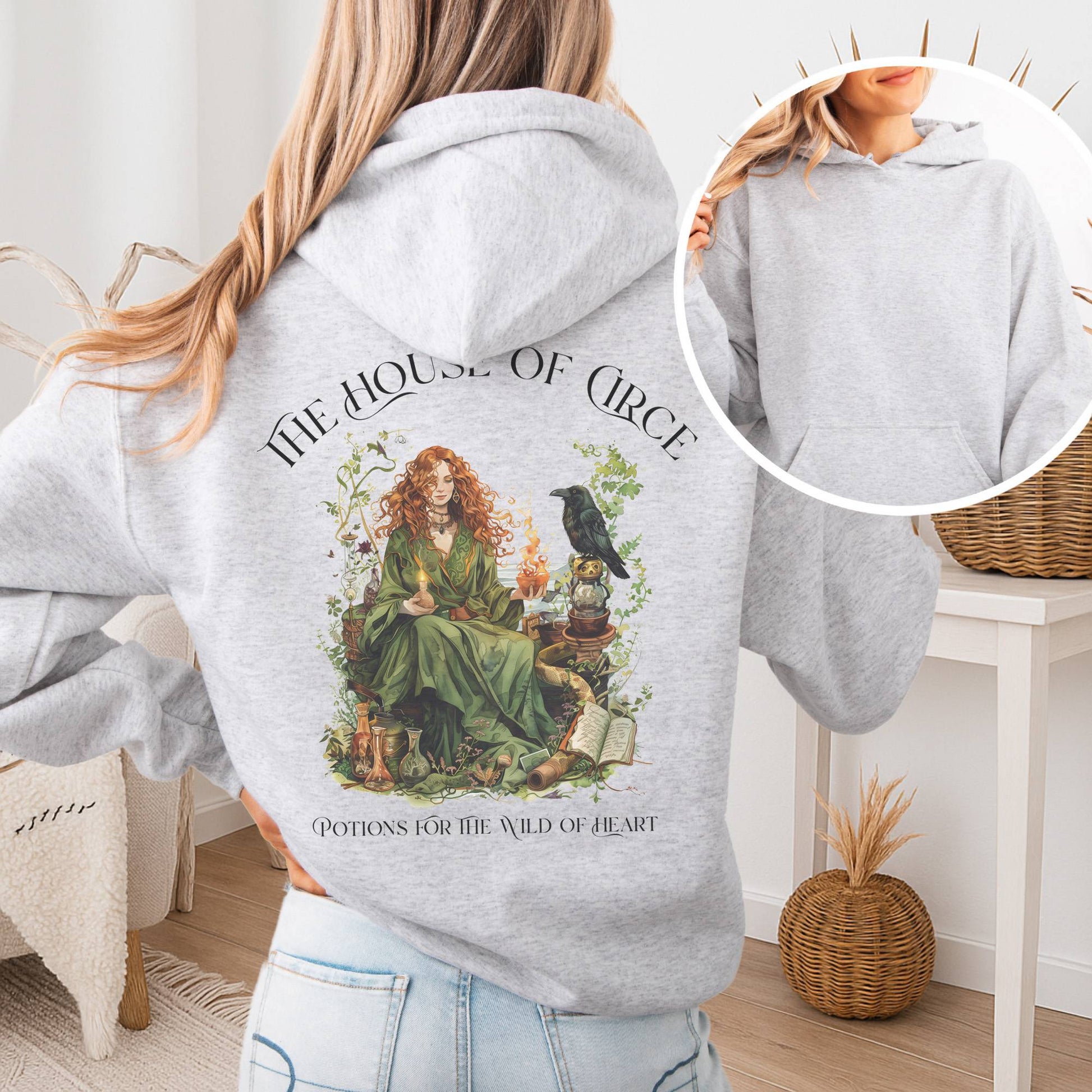 Hoodie Ash / S The House of Circe Hoodie β Potions & Magic Tee The Mystic Eden