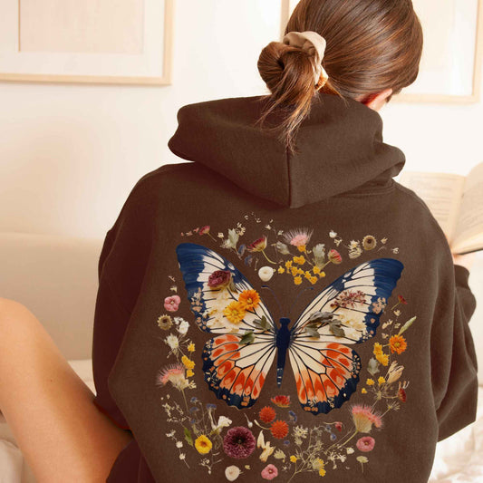 Hoodie Butterfly Cottagecore Hoodie The Mystic Eden