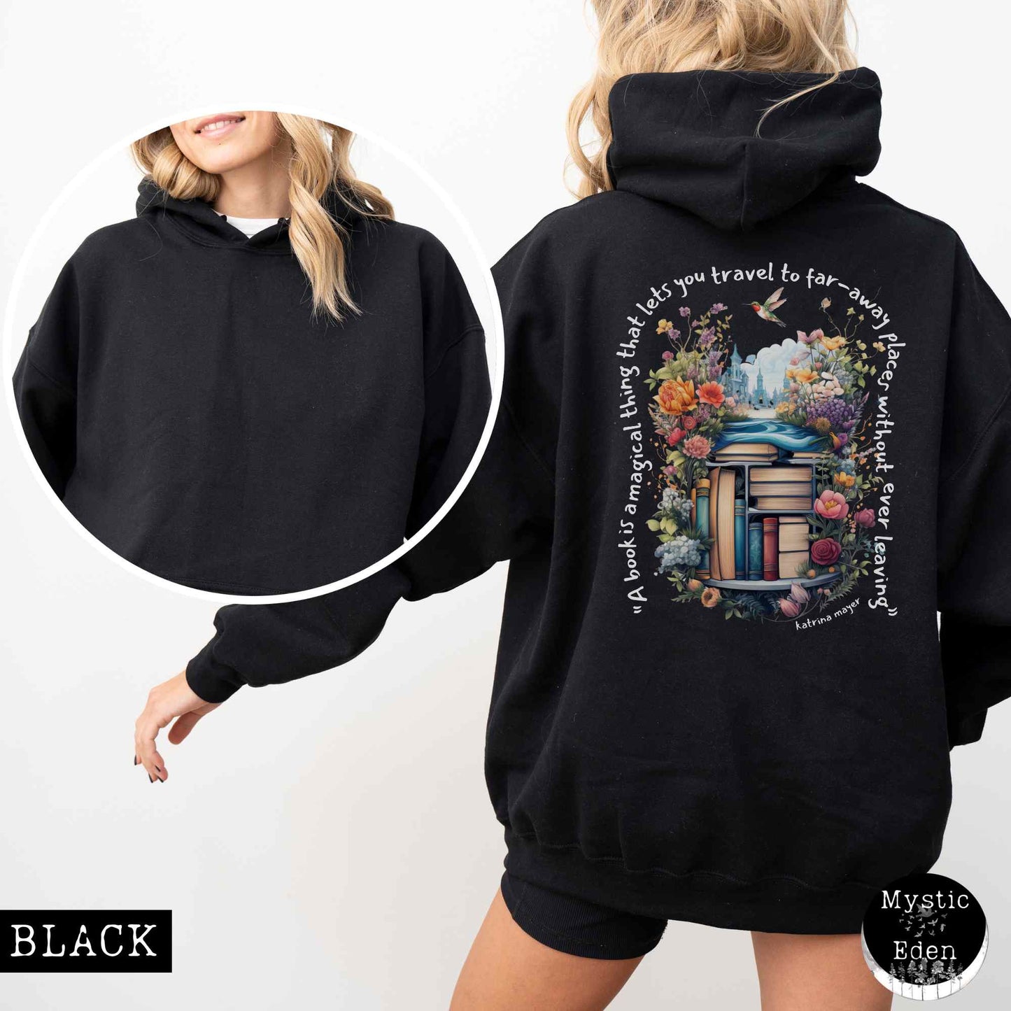 Hoodie Magic Book Hoodie Sweatshirt The Mystic Eden
