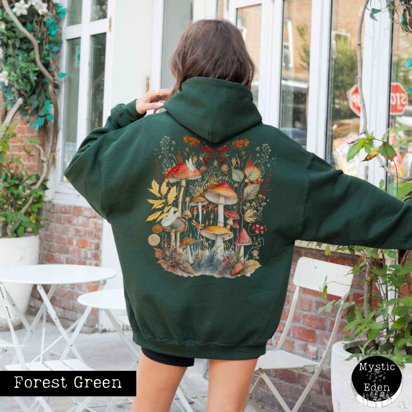 Hoodie Mushroom Cottagecore Hoodie The Mystic Eden