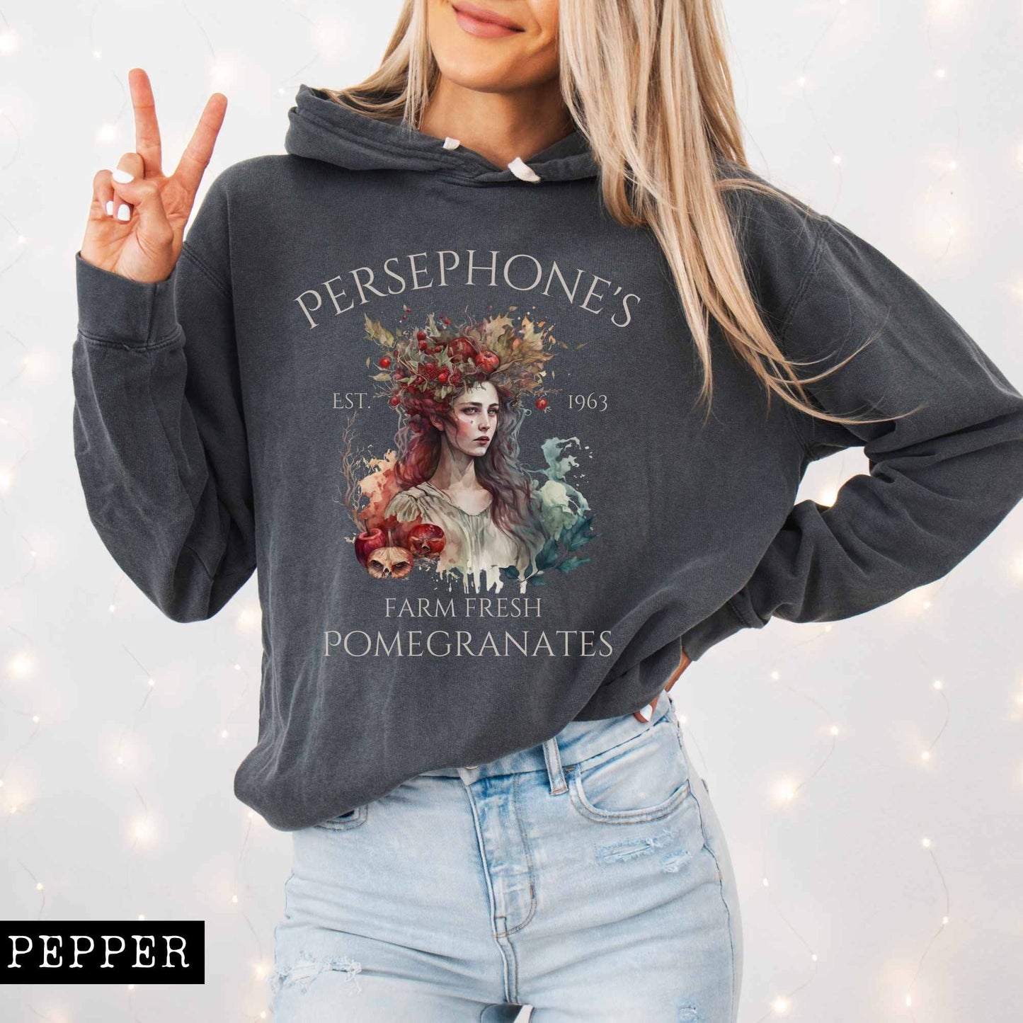 Hoodie Vintage Persephone Hoodie The Mystic Eden
