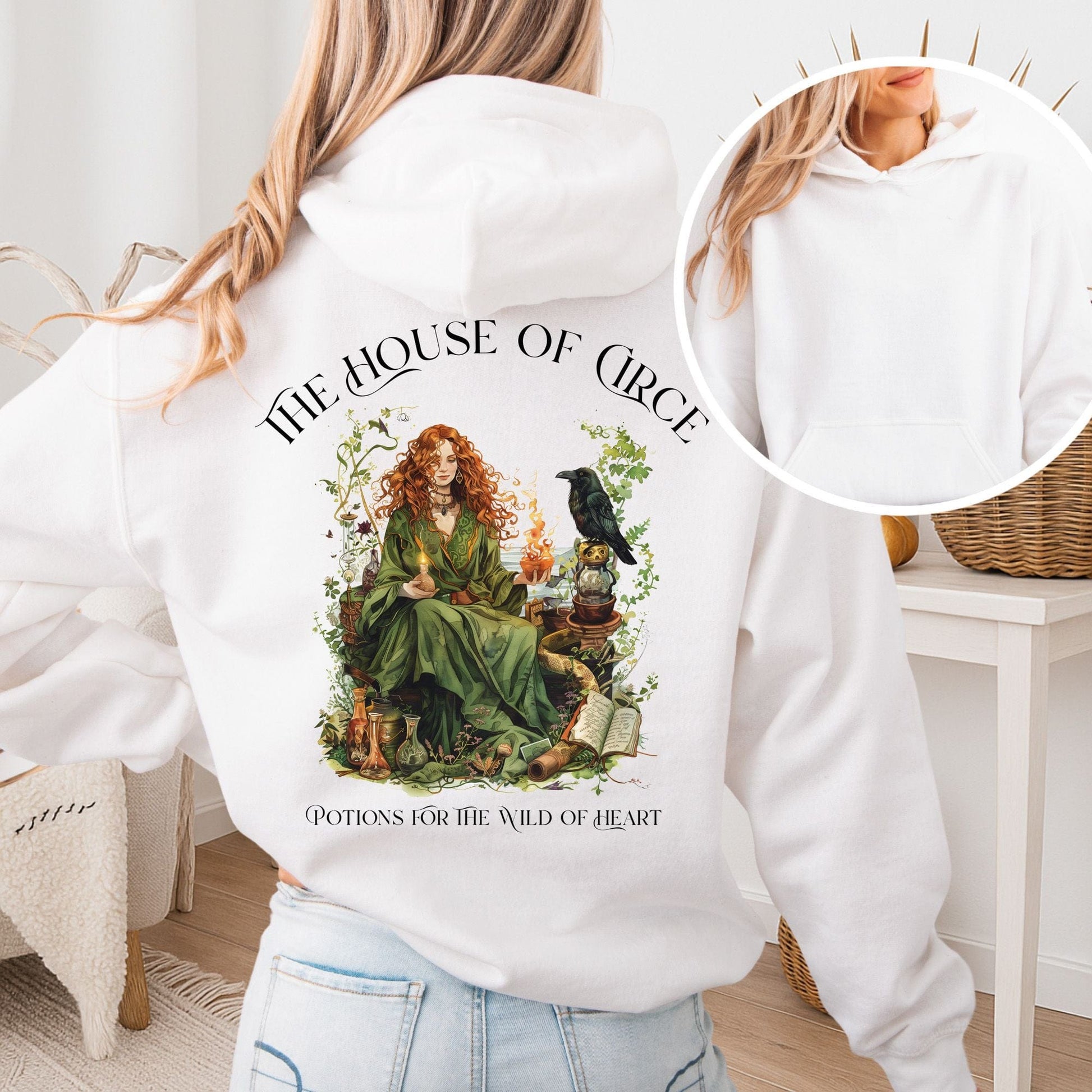 Hoodie White / S The House of Circe Hoodie β Potions & Magic Tee The Mystic Eden
