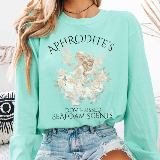 Long-sleeve Aphrodite's Seafoam Scents Long Sleeved Shirt The Mystic Eden
