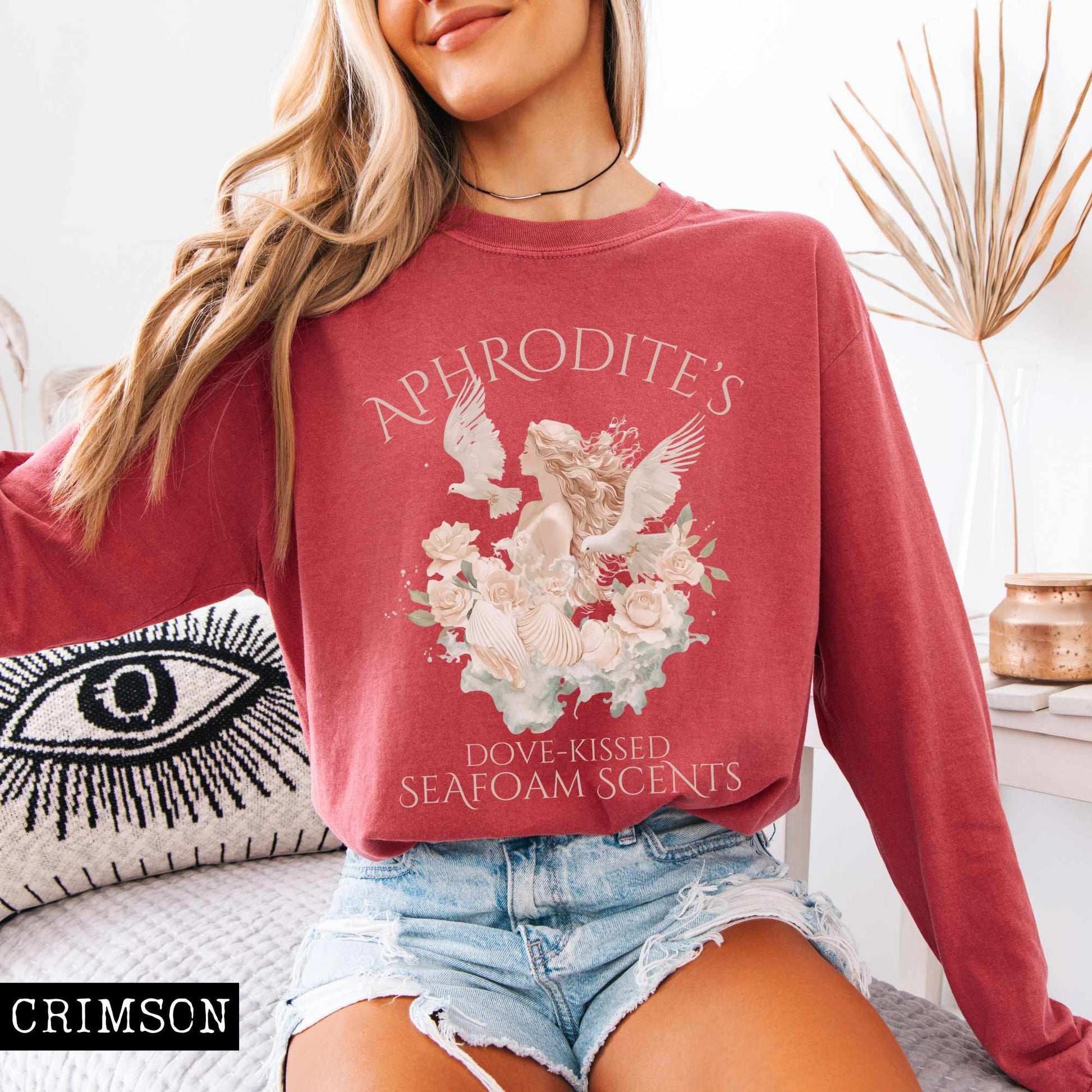Long-sleeve Aphrodite's Seafoam Scents Long Sleeved Shirt The Mystic Eden