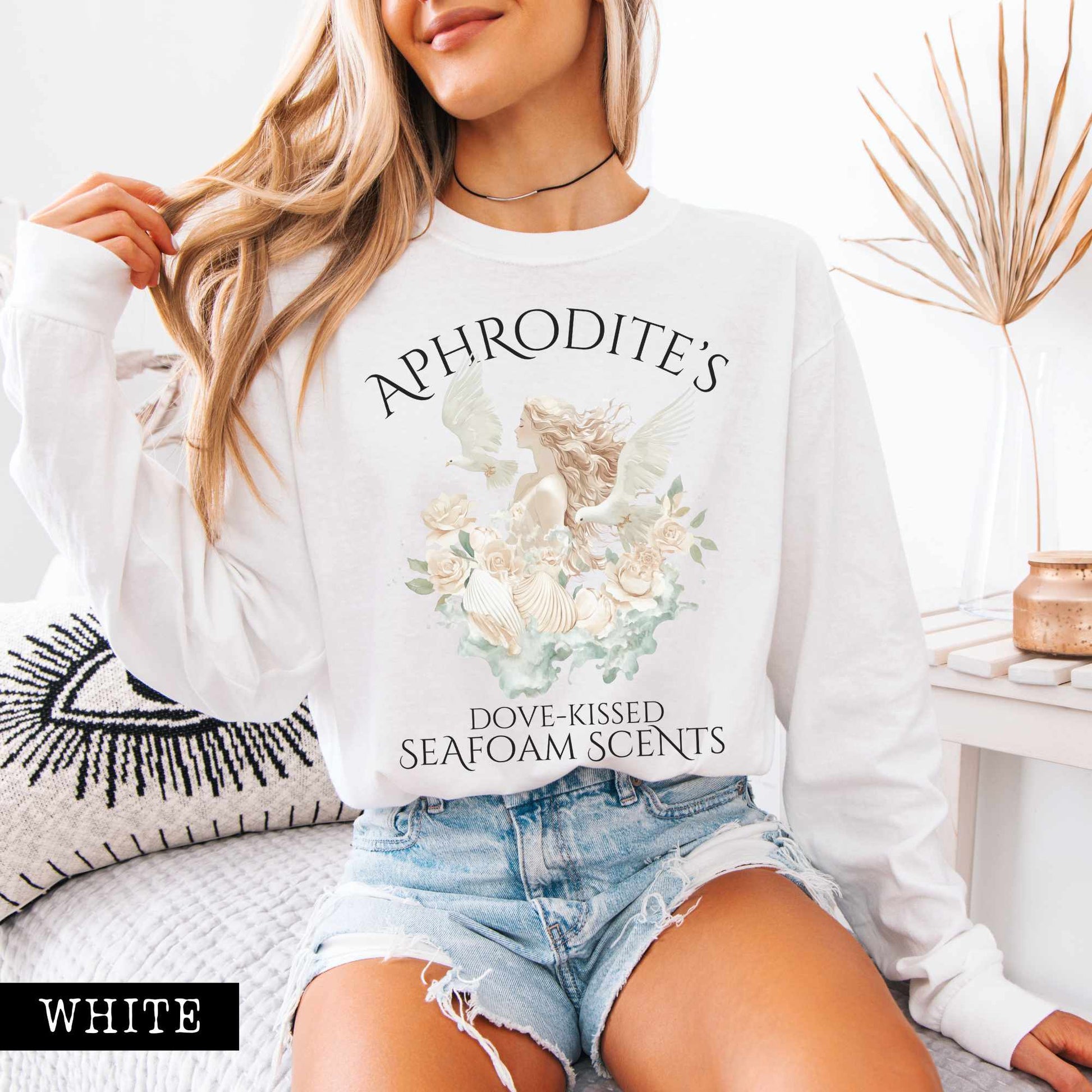 Long-sleeve Aphrodite's Seafoam Scents Long Sleeved Shirt The Mystic Eden