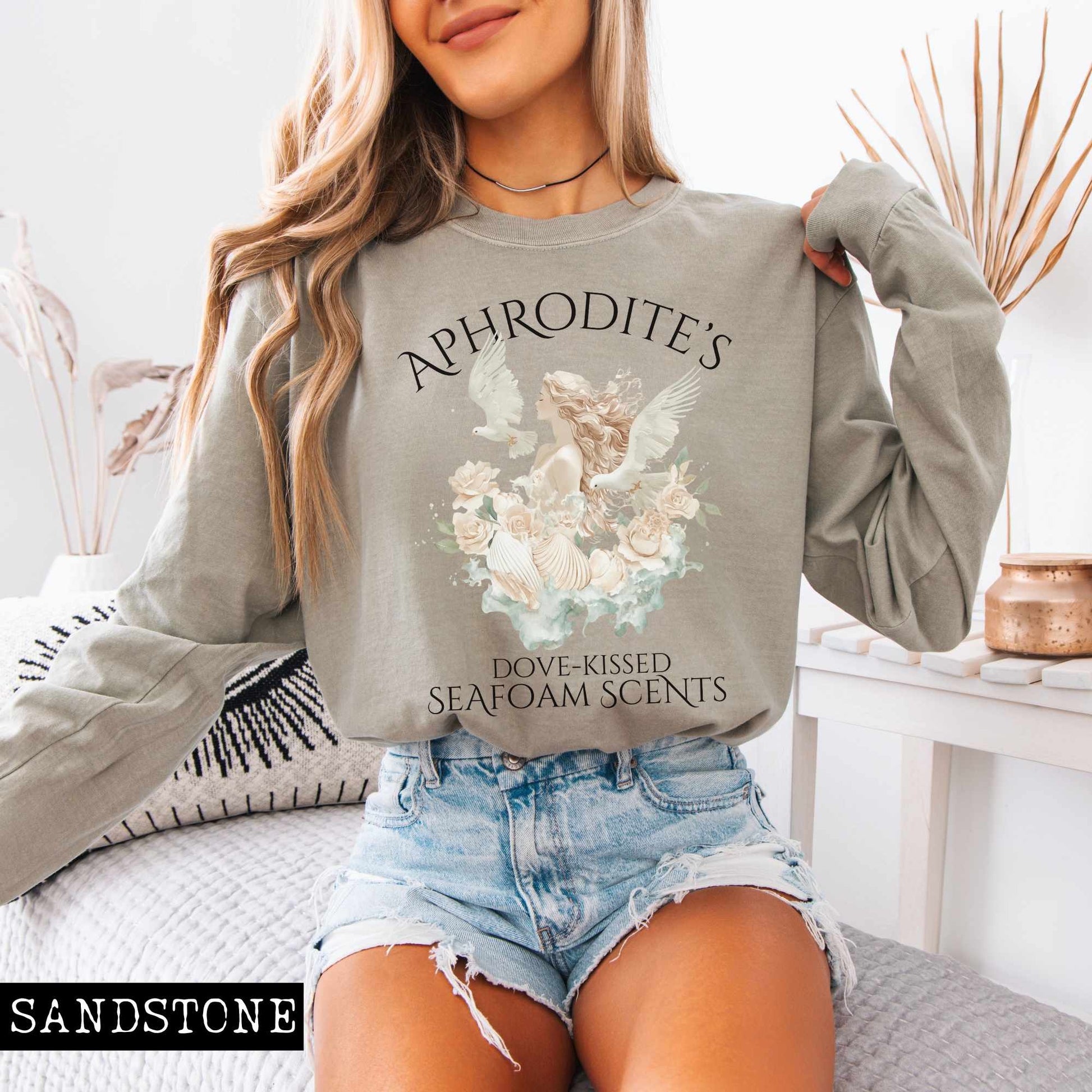 Long-sleeve Aphrodite's Seafoam Scents Long Sleeved Shirt The Mystic Eden