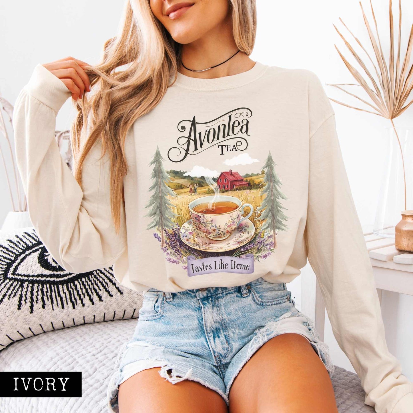 Long-sleeve Avonlea Tea Anne of Green Gables Long Sleeved Shirt The Mystic Eden