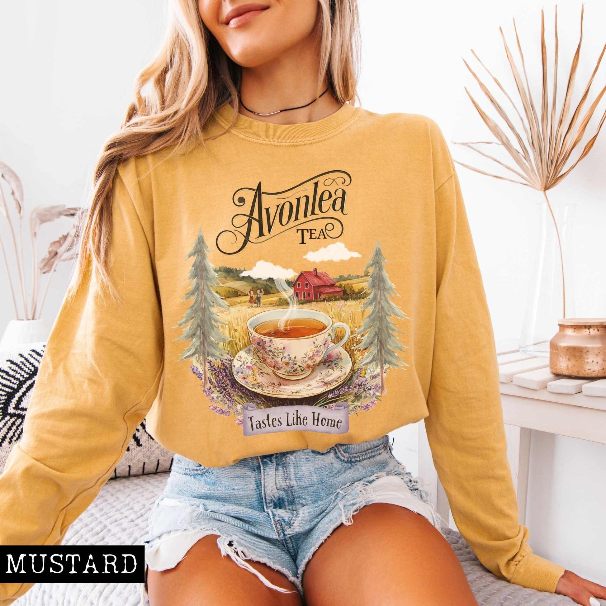Long-sleeve Avonlea Tea Anne of Green Gables Long Sleeved Shirt The Mystic Eden