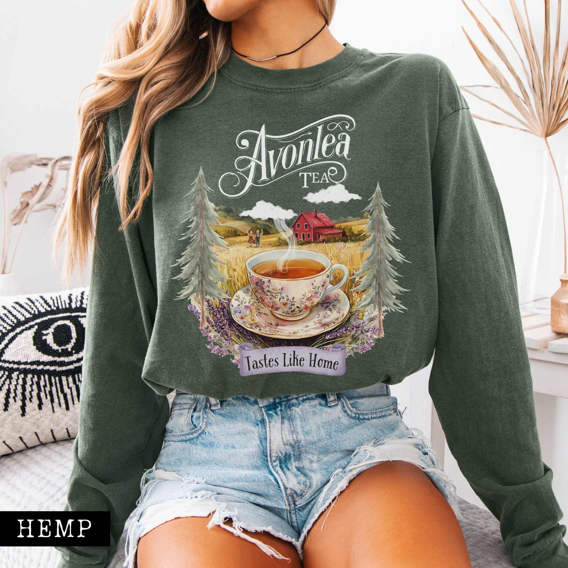 Long-sleeve Avonlea Tea Anne of Green Gables Long Sleeved Shirt The Mystic Eden