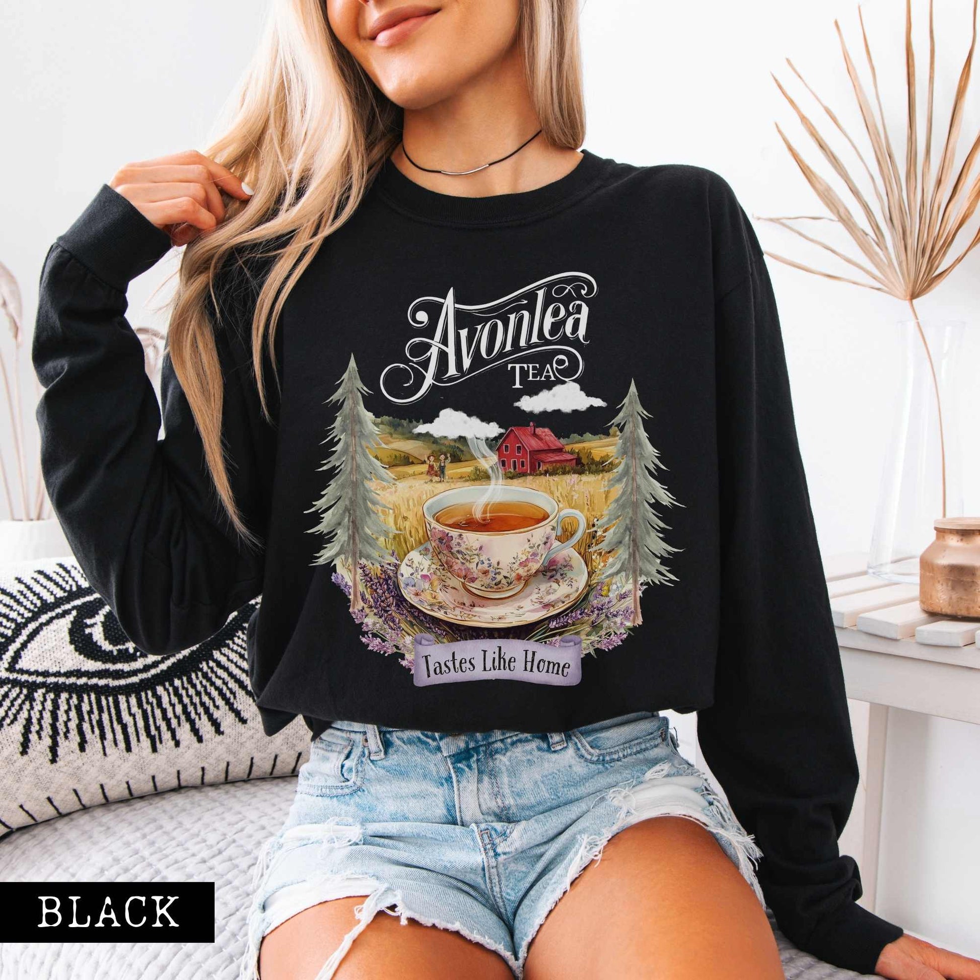 Long-sleeve Avonlea Tea Anne of Green Gables Long Sleeved Shirt The Mystic Eden
