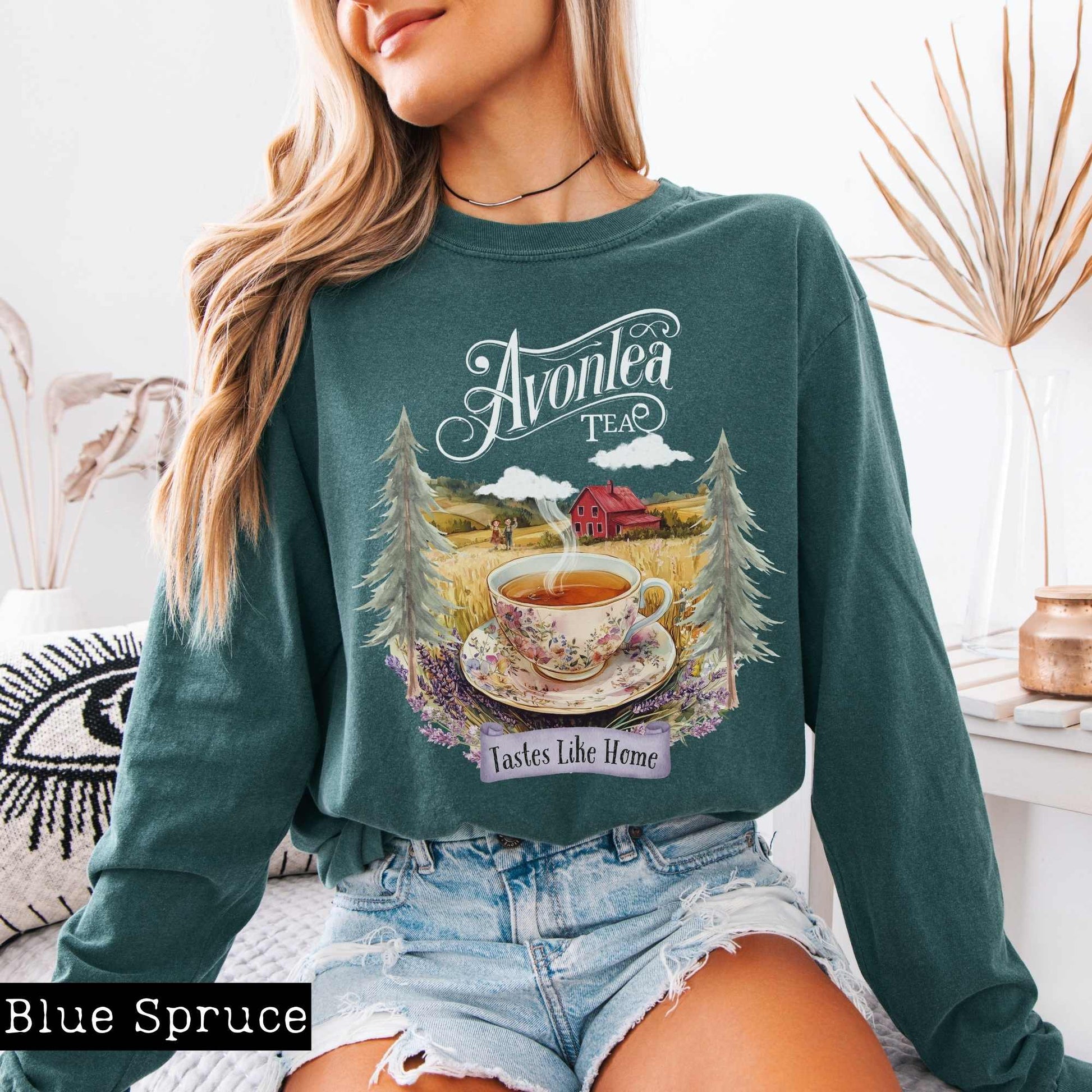 Long-sleeve Avonlea Tea Anne of Green Gables Long Sleeved Shirt The Mystic Eden