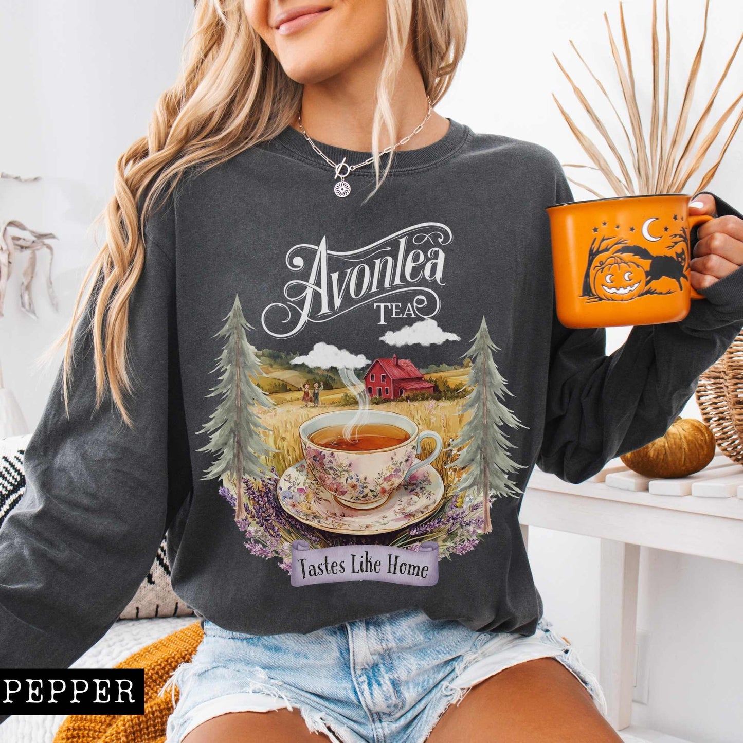 Long-sleeve Avonlea Tea Anne of Green Gables Long Sleeved Shirt The Mystic Eden
