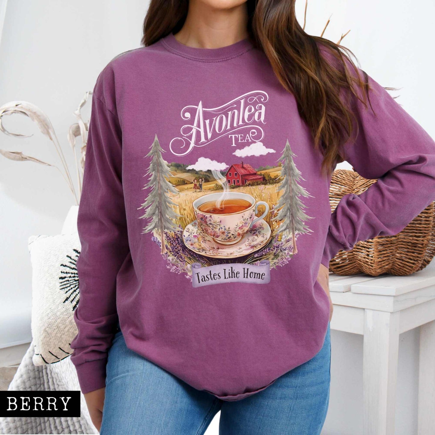 Long-sleeve Avonlea Tea Anne of Green Gables Long Sleeved Shirt The Mystic Eden