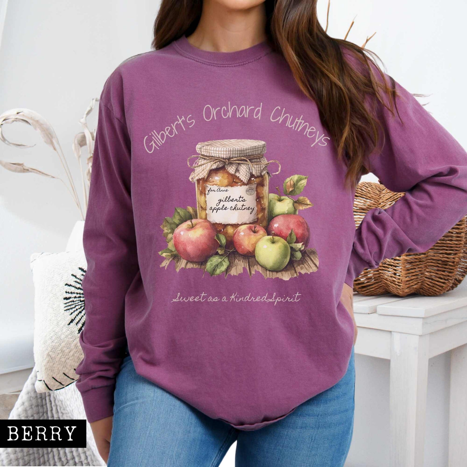 Long-sleeve Berry / S Gilbert's Orchard Chutneys Long Sleeved Shirt The Mystic Eden