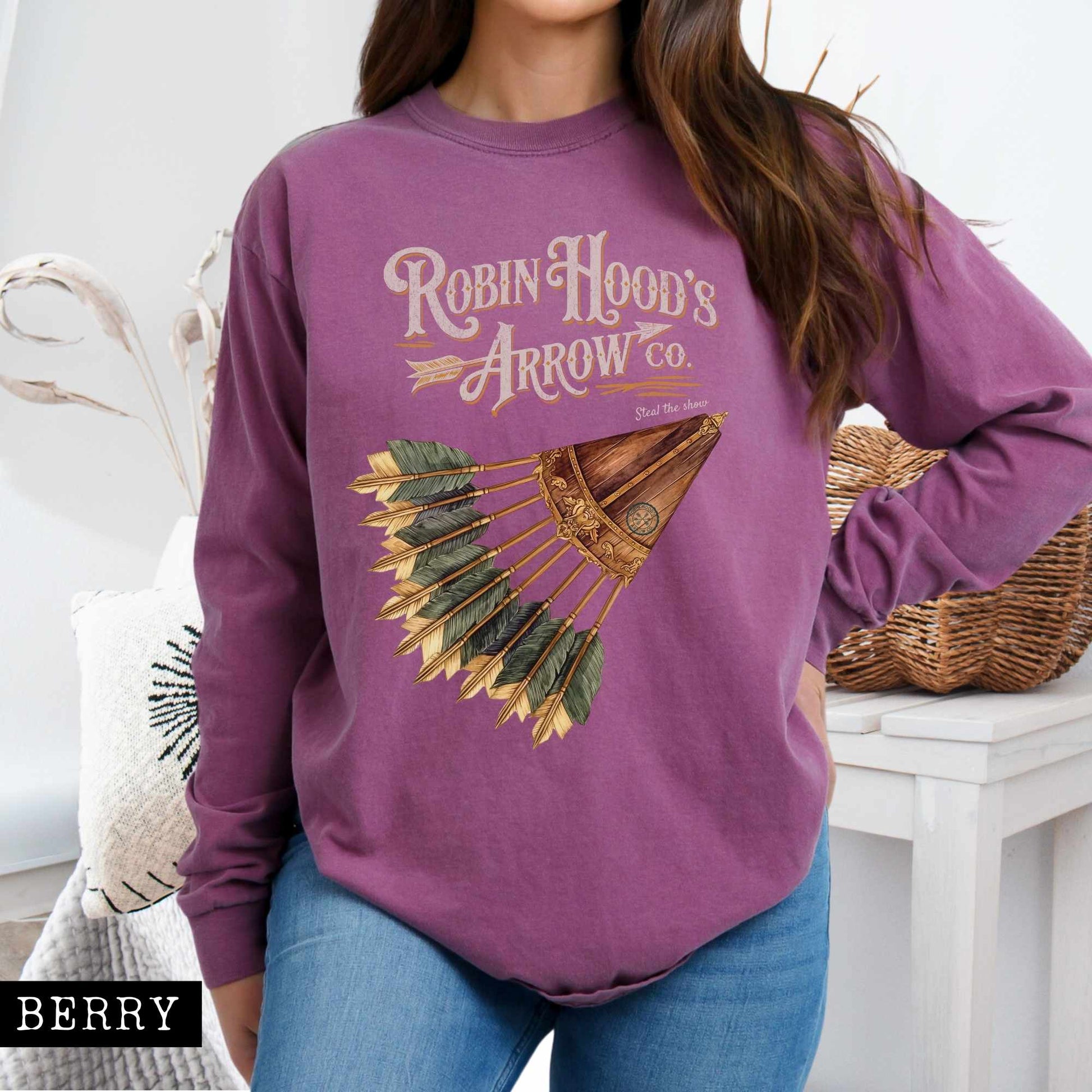 Long-sleeve Berry / S Robin Hood's Arrow Co. Long Sleeved Shirt The Mystic Eden