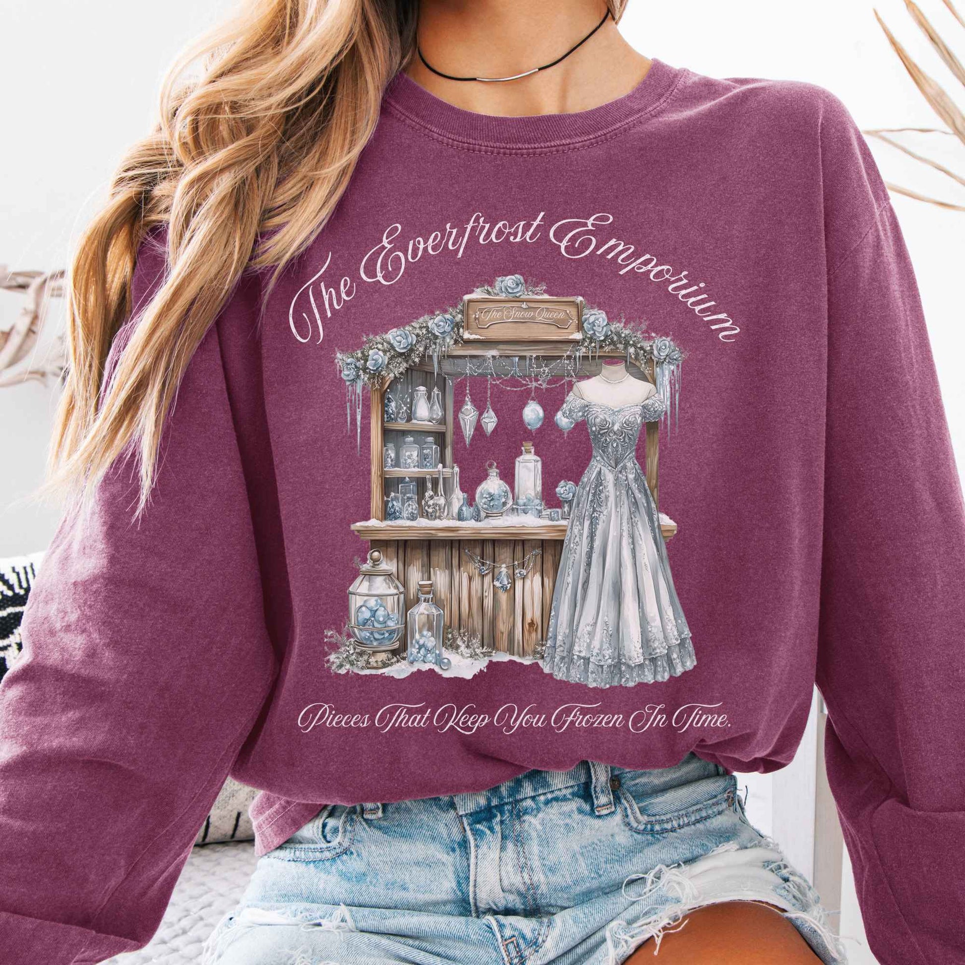 Long-sleeve Berry / S The Everfrost Emporium Fairytale Long Sleeve Shirt The Mystic Eden