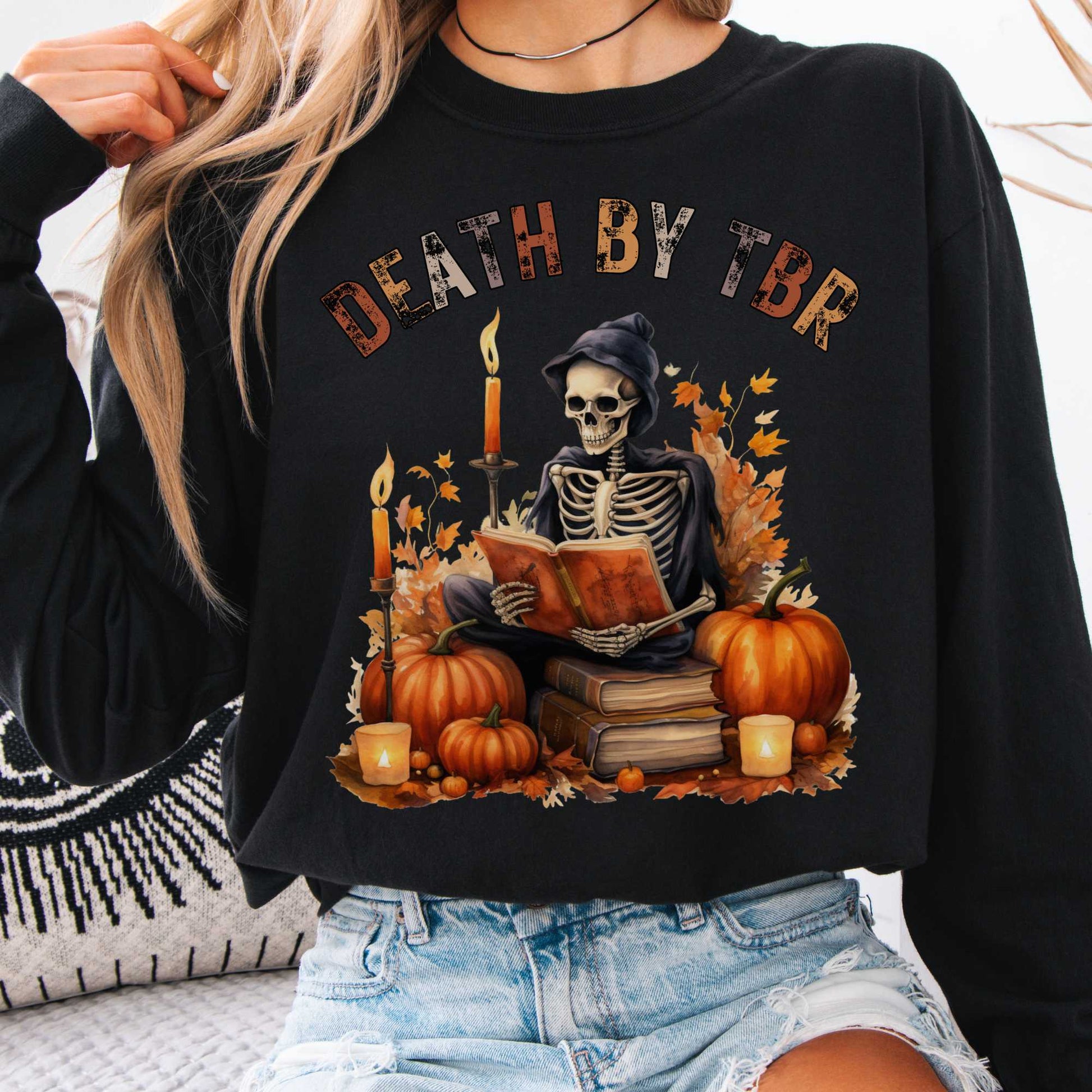 Long-sleeve Black / S Death by TBR Bookish Long Sleeve The Mystic Eden