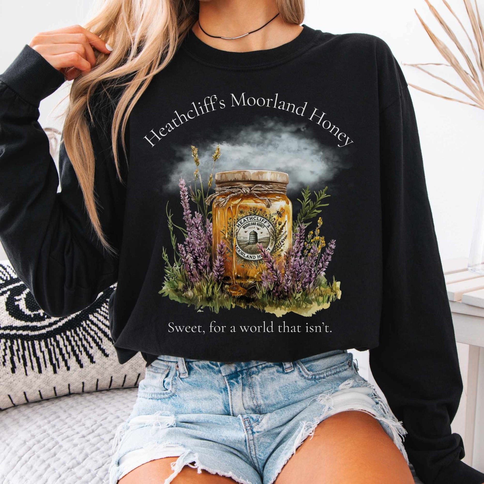 Long-sleeve Black / S Heathcliff's Moorland Honey Long Sleeved Shirt The Mystic Eden
