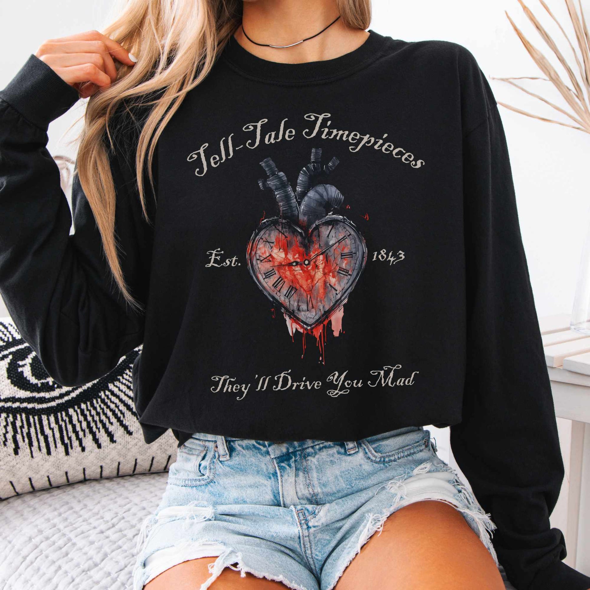 Long-sleeve Black / S Tell-Tale Timepieces Long Sleeved Shirt The Mystic Eden
