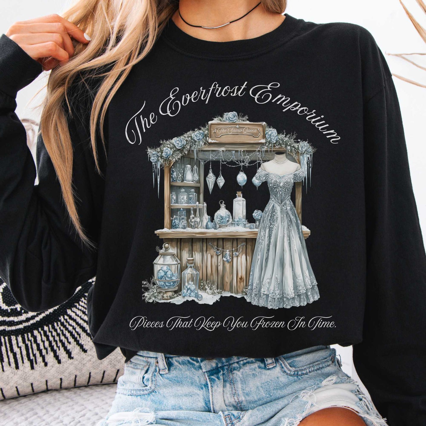 Long-sleeve Black / S The Everfrost Emporium Fairytale Long Sleeve Shirt The Mystic Eden