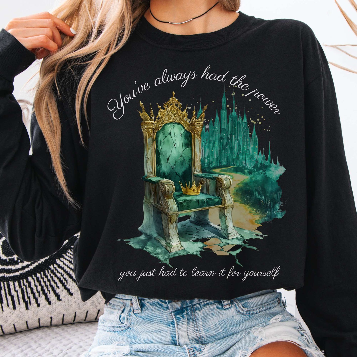 Long-sleeve Black / S You've Always Had The Power Long Sleeve Shirt The Mystic Eden