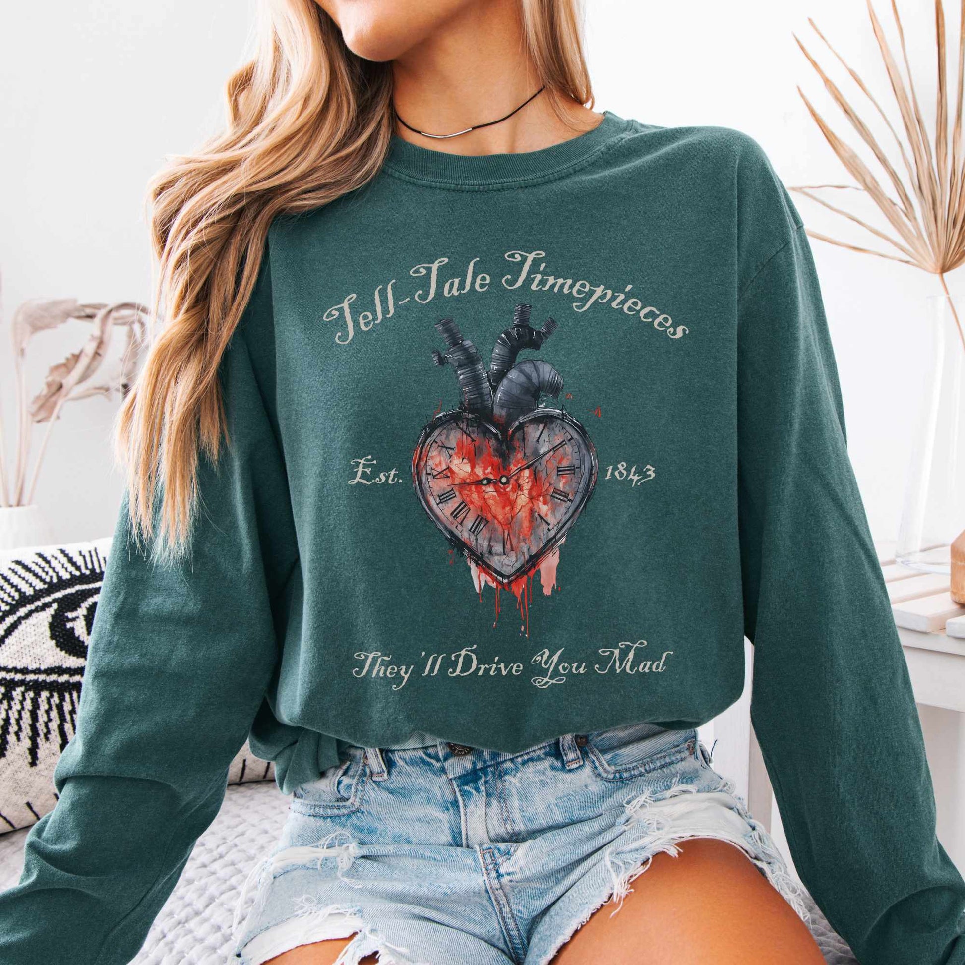 Long-sleeve Blue Spruce / S Tell-Tale Timepieces Long Sleeved Shirt The Mystic Eden