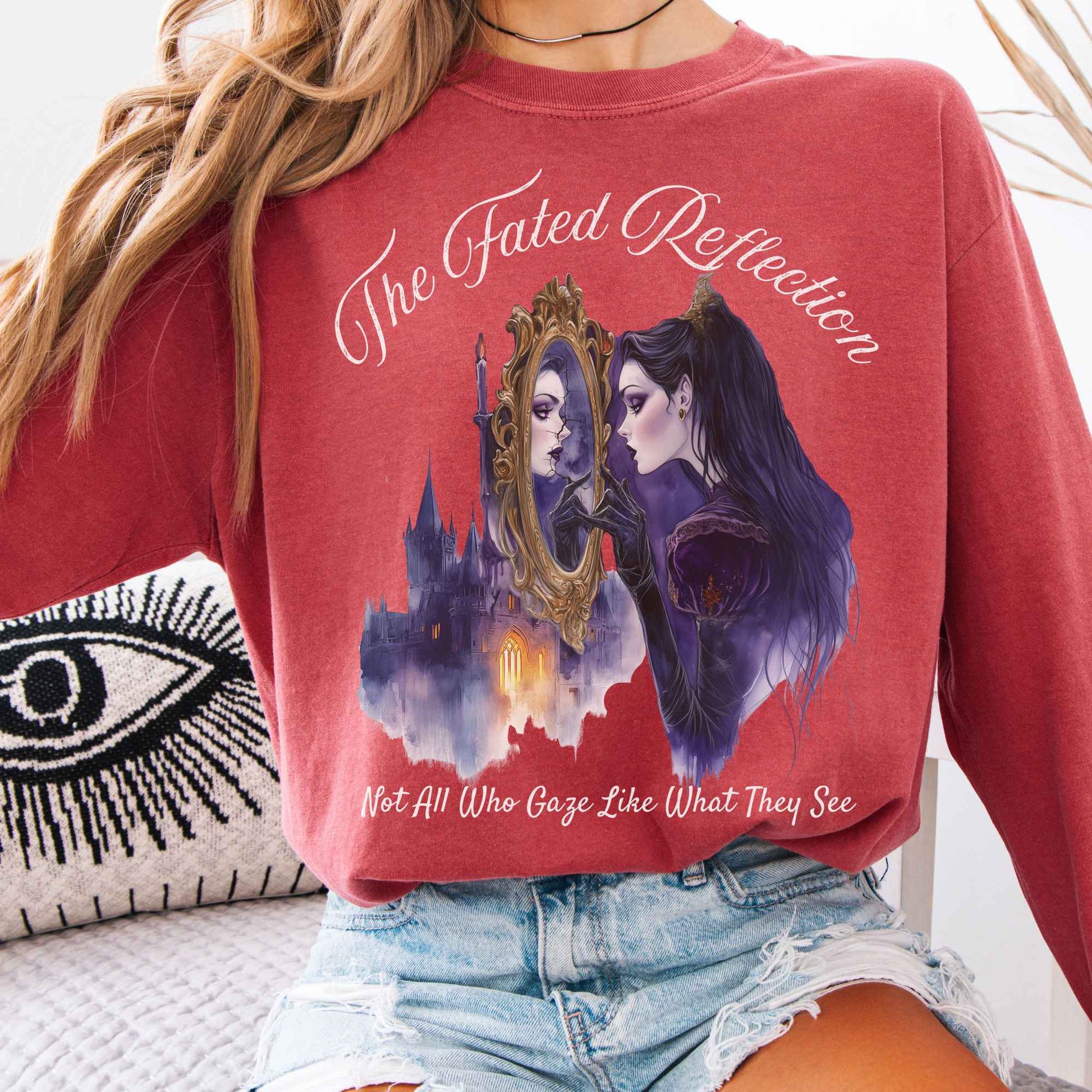 Long-sleeve Crimson / S The Fated Reflection Fairytale Long Sleeve Shirt The Mystic Eden