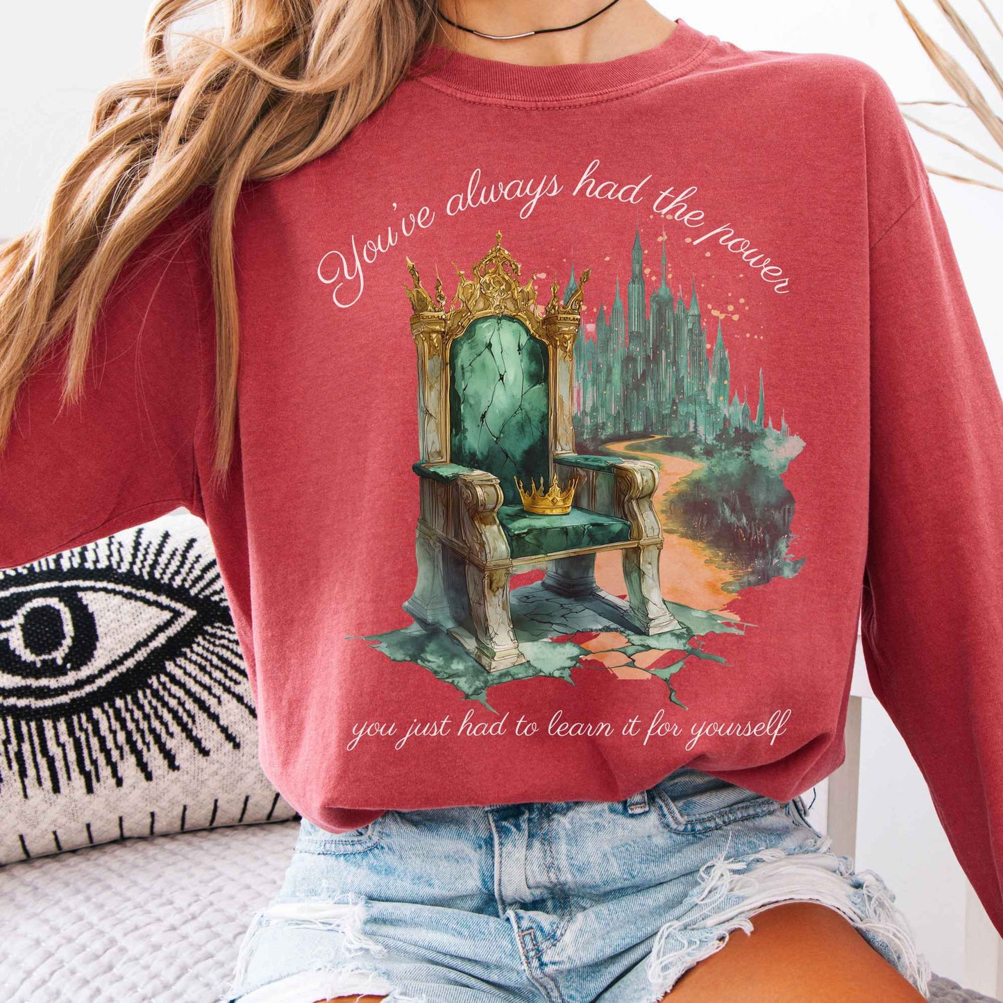 Long-sleeve Crimson / S You've Always Had The Power Long Sleeve Shirt The Mystic Eden