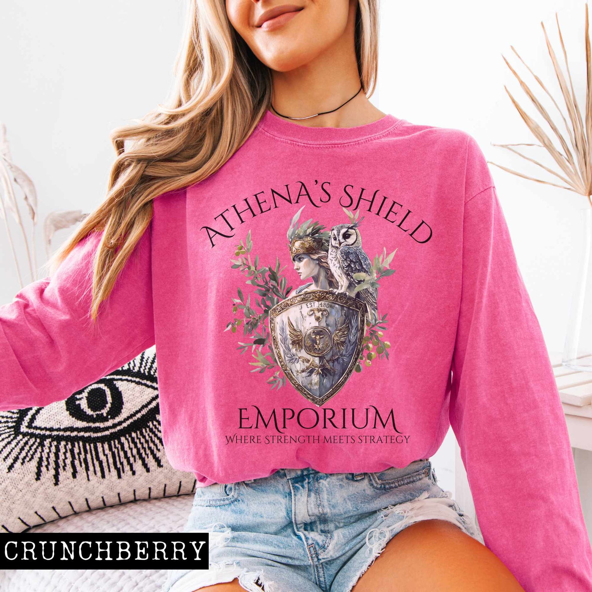 Long-sleeve Crunchberry / S Athena's Shield Emporium Long Sleeved Shirt The Mystic Eden
