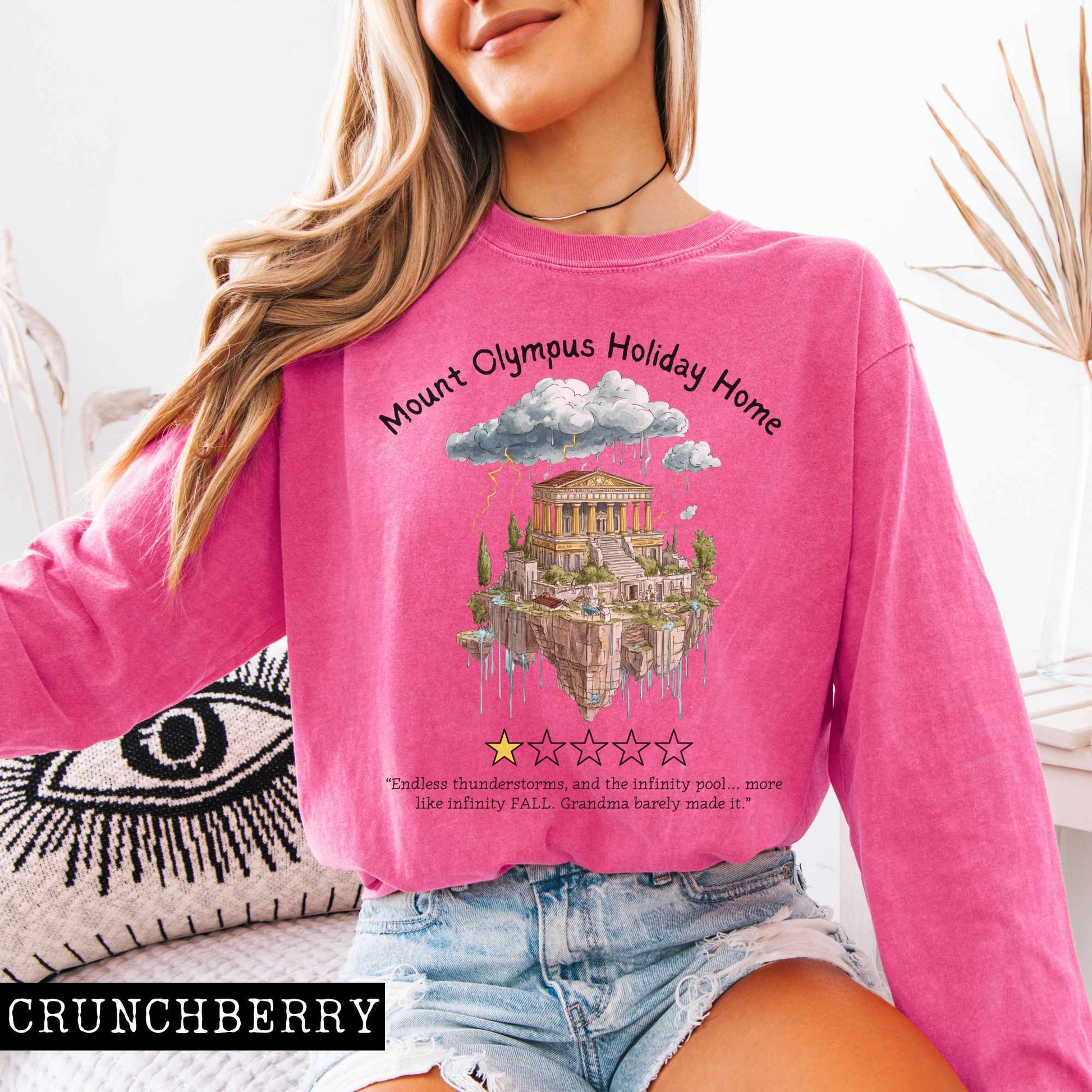 Long-sleeve Crunchberry / S Mount Olympus Holiday Home Long Sleeved Shirt The Mystic Eden