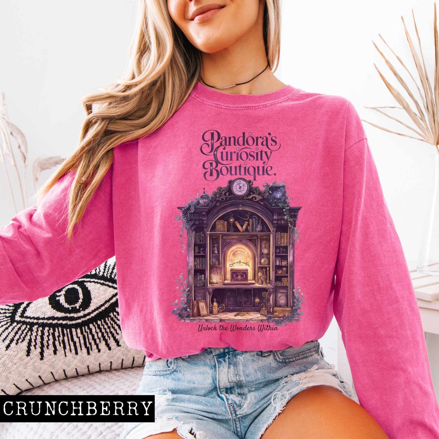 Long-sleeve Crunchberry / S Pandora's Curiosity Boutique Long Sleeved Shirt The Mystic Eden
