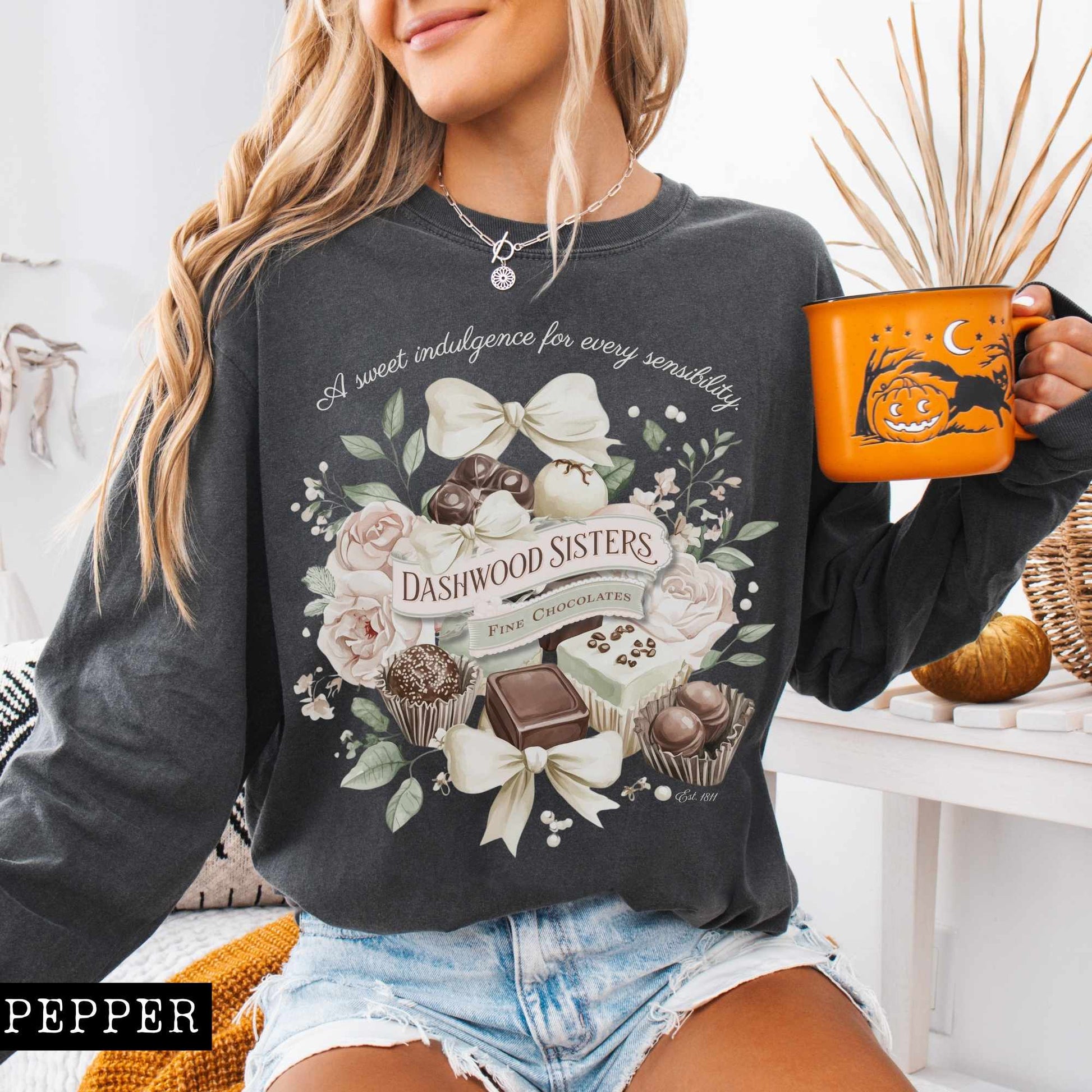 Long-sleeve Dashwood Sisters Fine Chocolates Long Sleeved Shirt The Mystic Eden