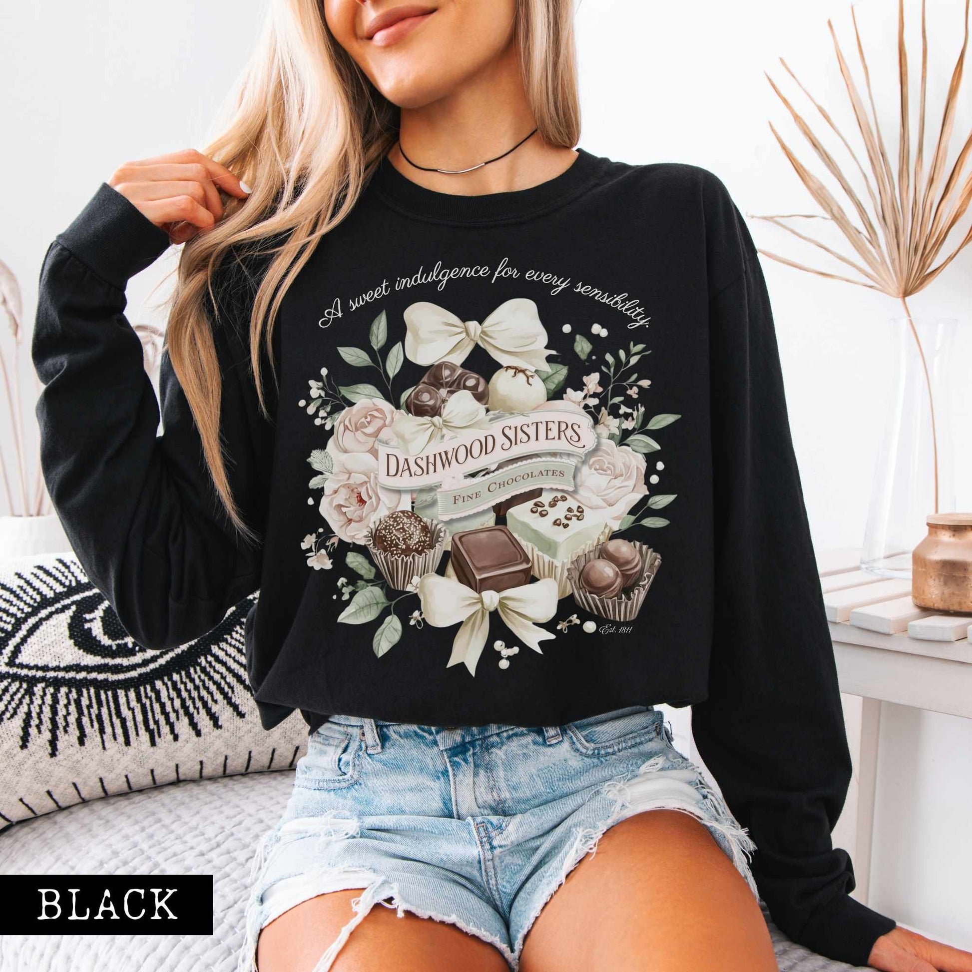 Long-sleeve Dashwood Sisters Fine Chocolates Long Sleeved Shirt The Mystic Eden
