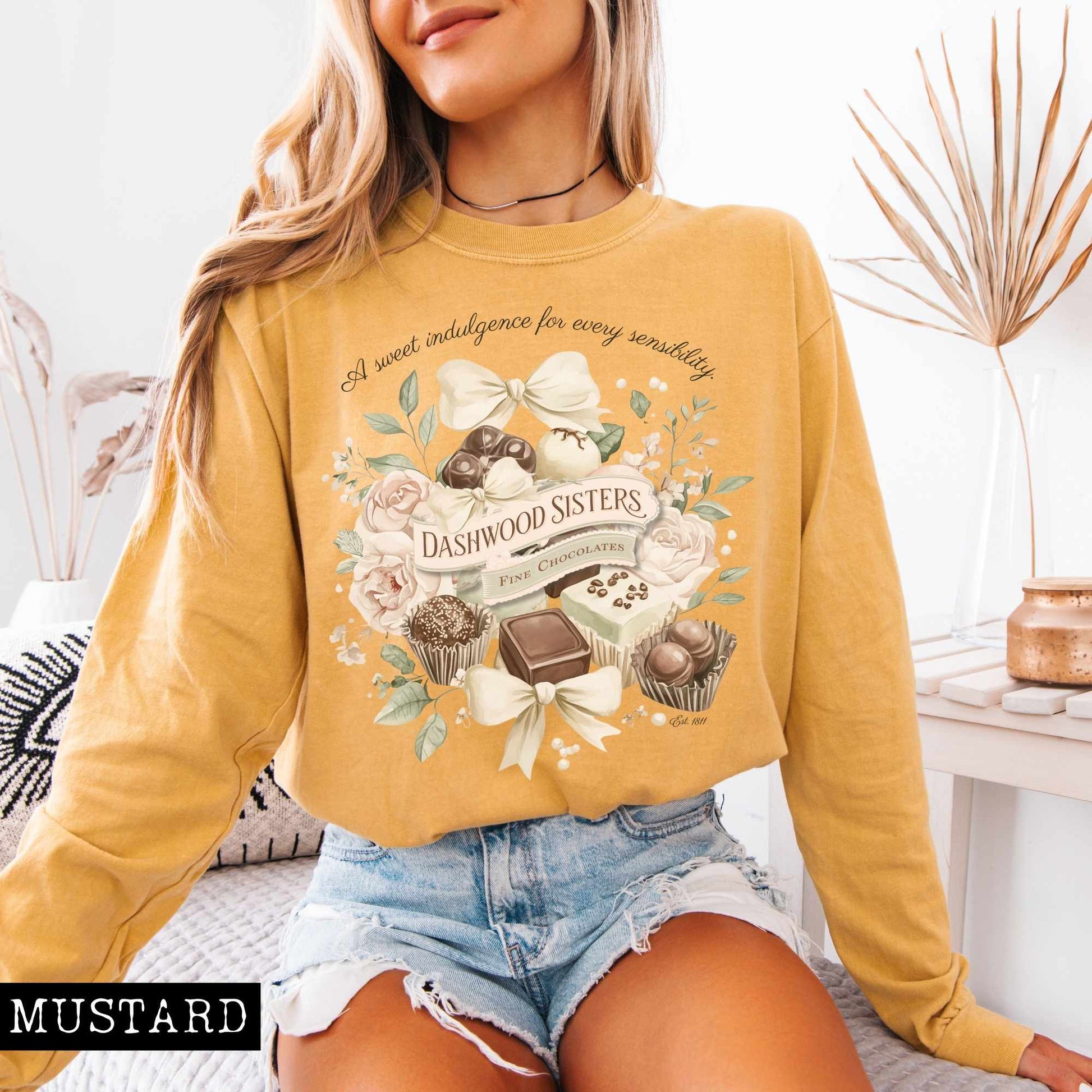 Long-sleeve Dashwood Sisters Fine Chocolates Long Sleeved Shirt The Mystic Eden
