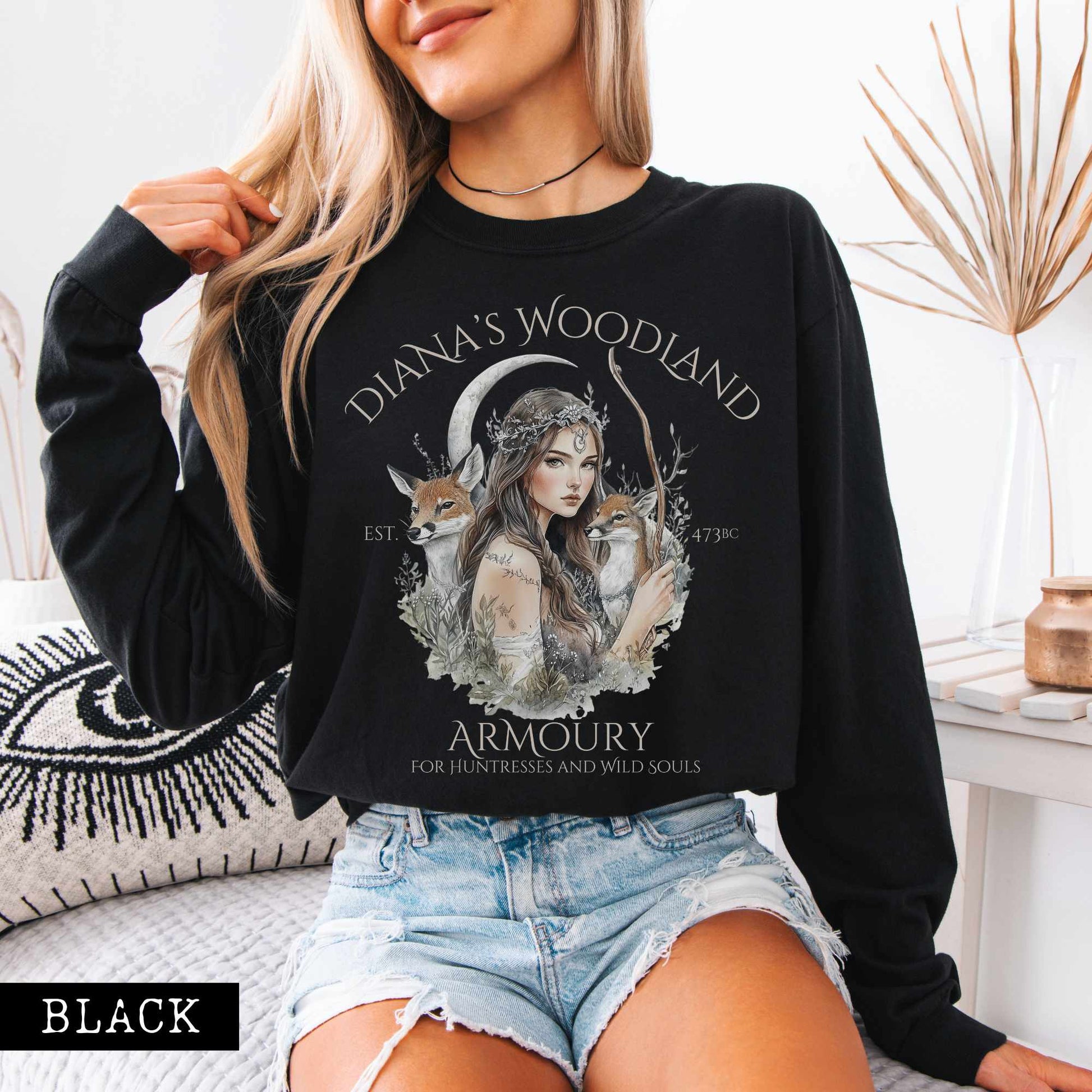 Long-sleeve Diana's Woodland Armoury Long Sleeved Shirt The Mystic Eden