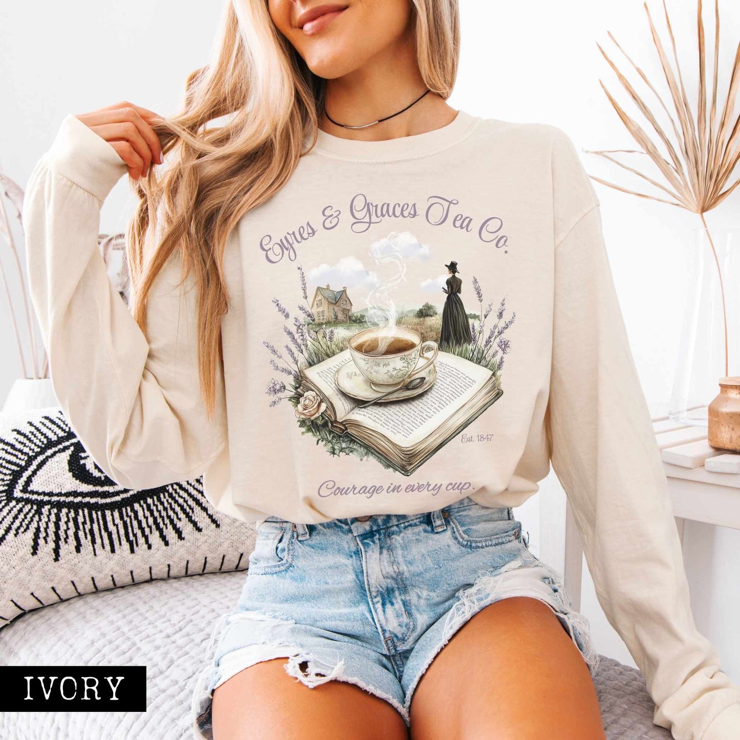 Long-sleeve Eyres & Graces Tea Co. Long Sleeved Shirt The Mystic Eden