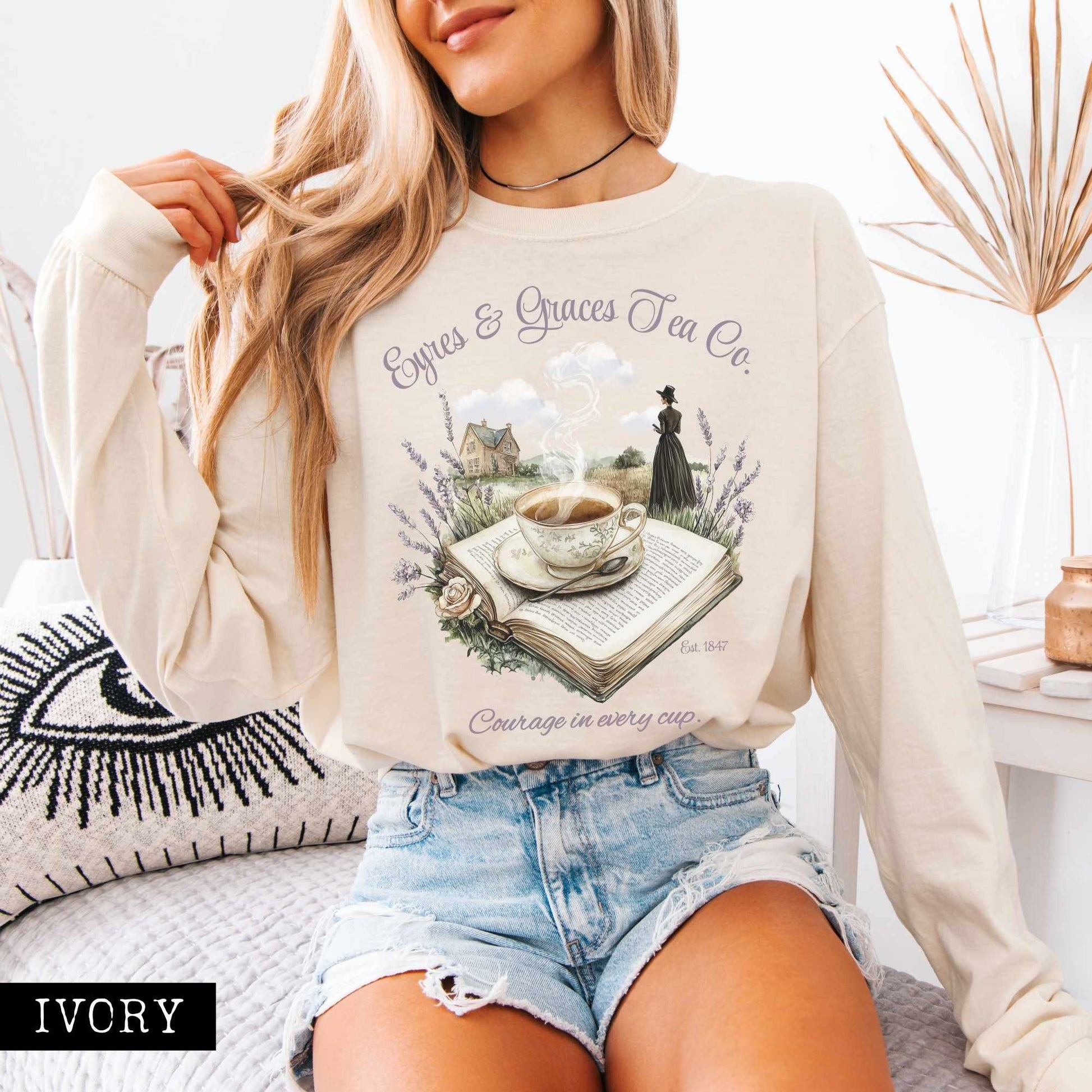Long-sleeve Eyres & Graces Tea Co. Long Sleeved Shirt The Mystic Eden