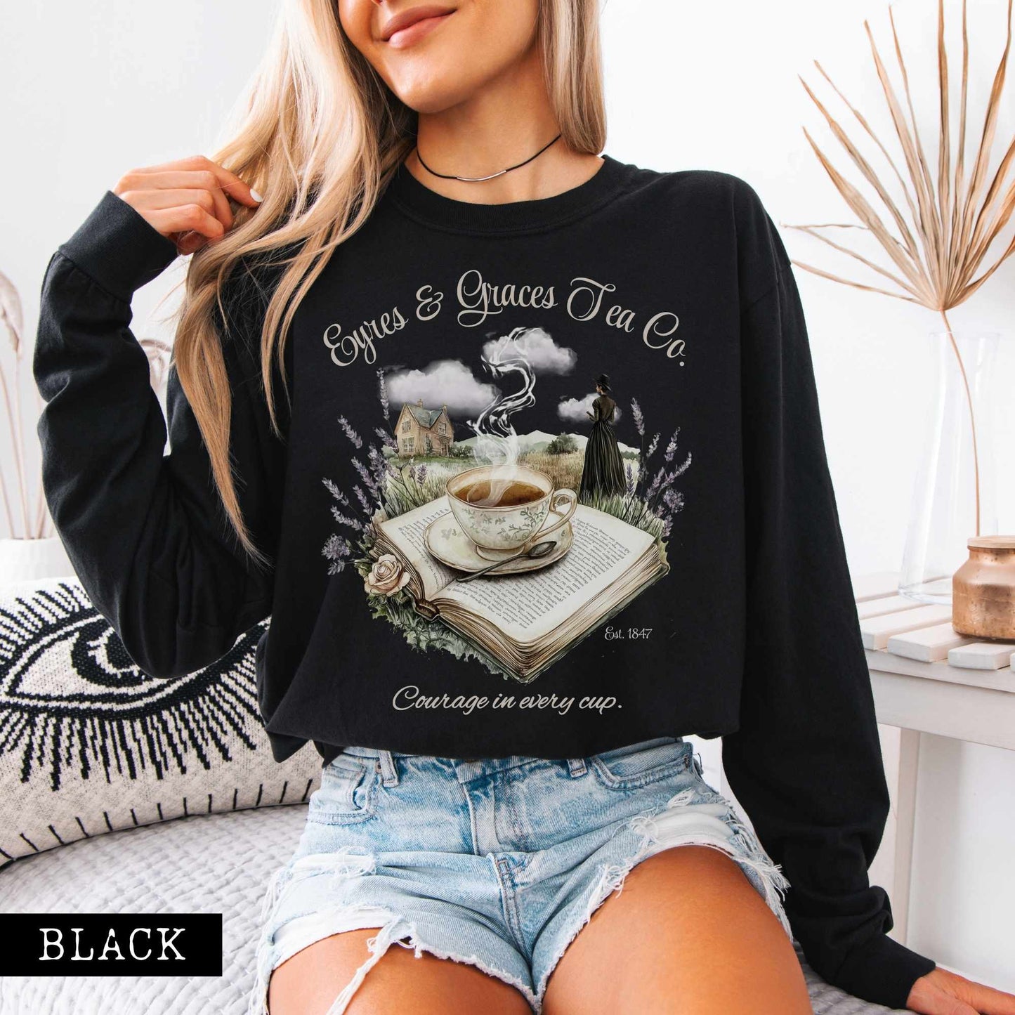 Long-sleeve Eyres & Graces Tea Co. Long Sleeved Shirt The Mystic Eden