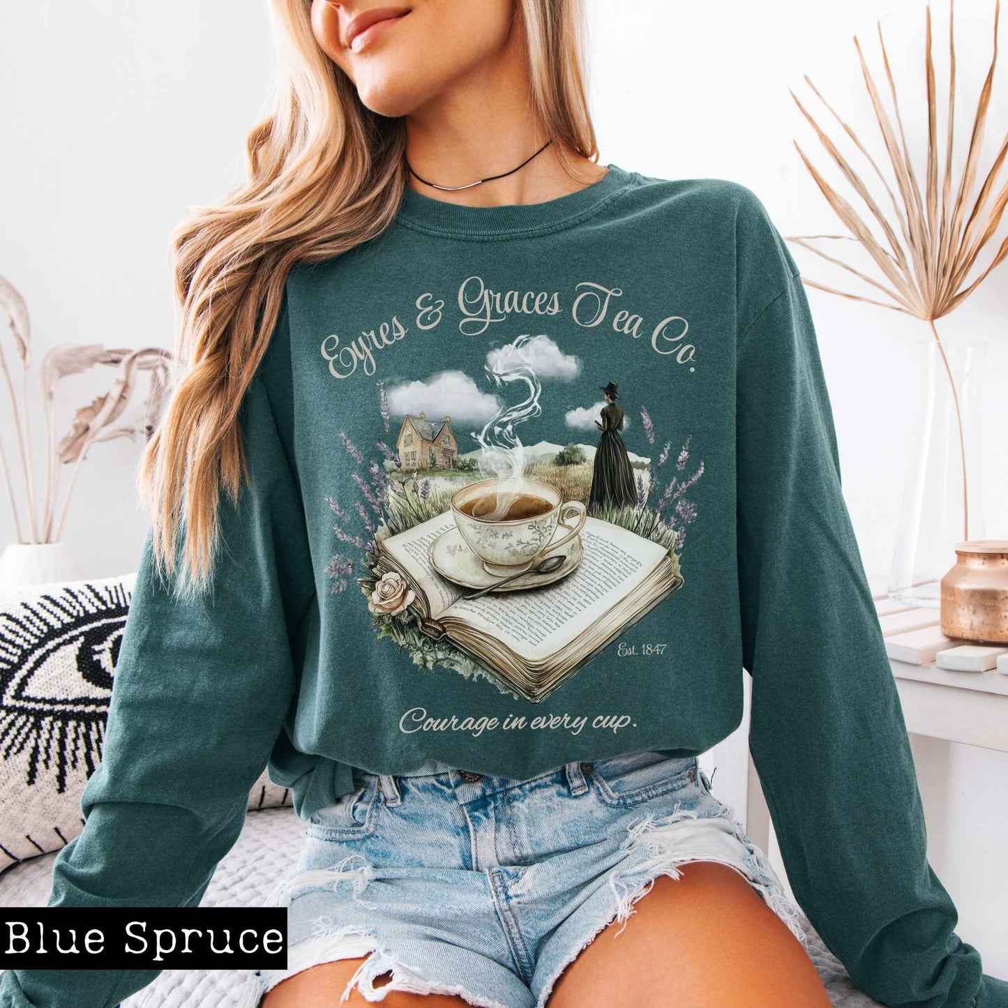Long-sleeve Eyres & Graces Tea Co. Long Sleeved Shirt The Mystic Eden