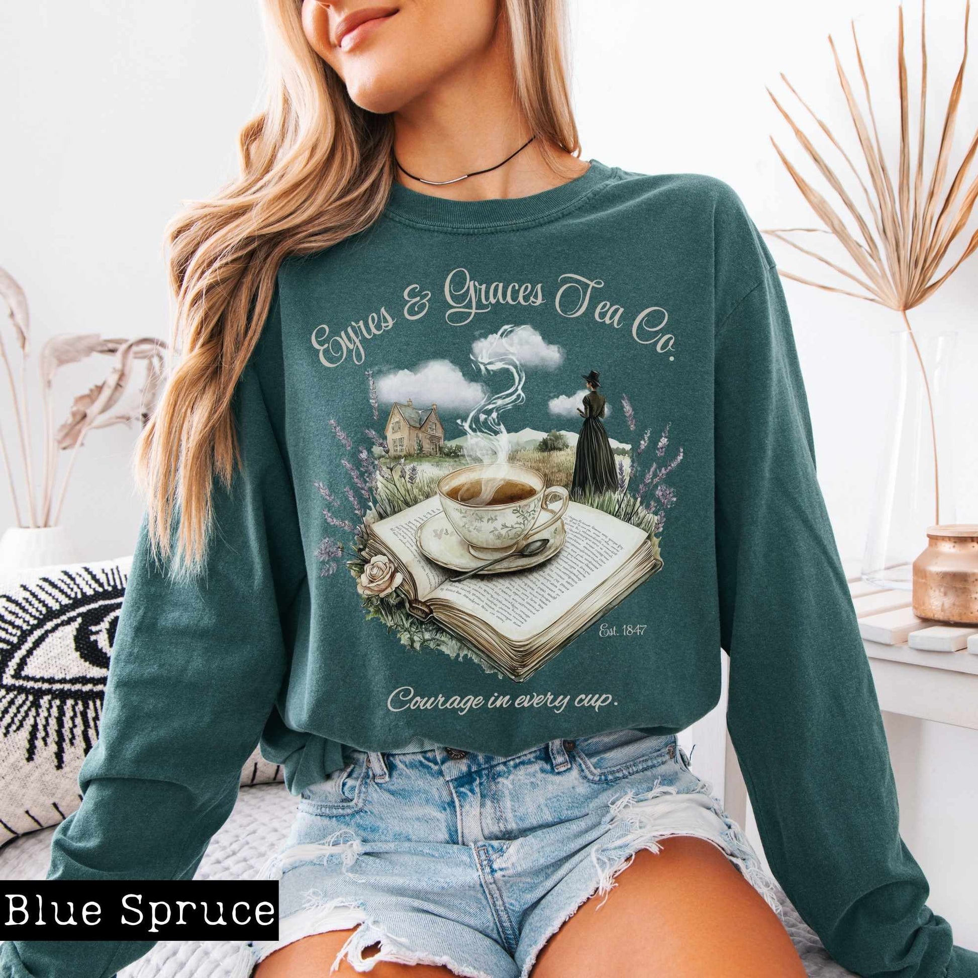Long-sleeve Eyres & Graces Tea Co. Long Sleeved Shirt The Mystic Eden