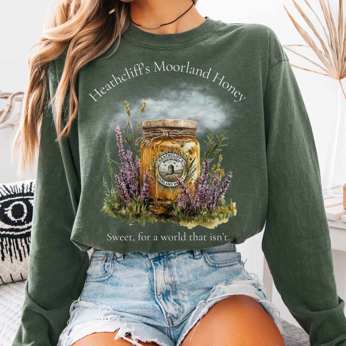 Long-sleeve Hemp / S Heathcliff's Moorland Honey Long Sleeved Shirt The Mystic Eden
