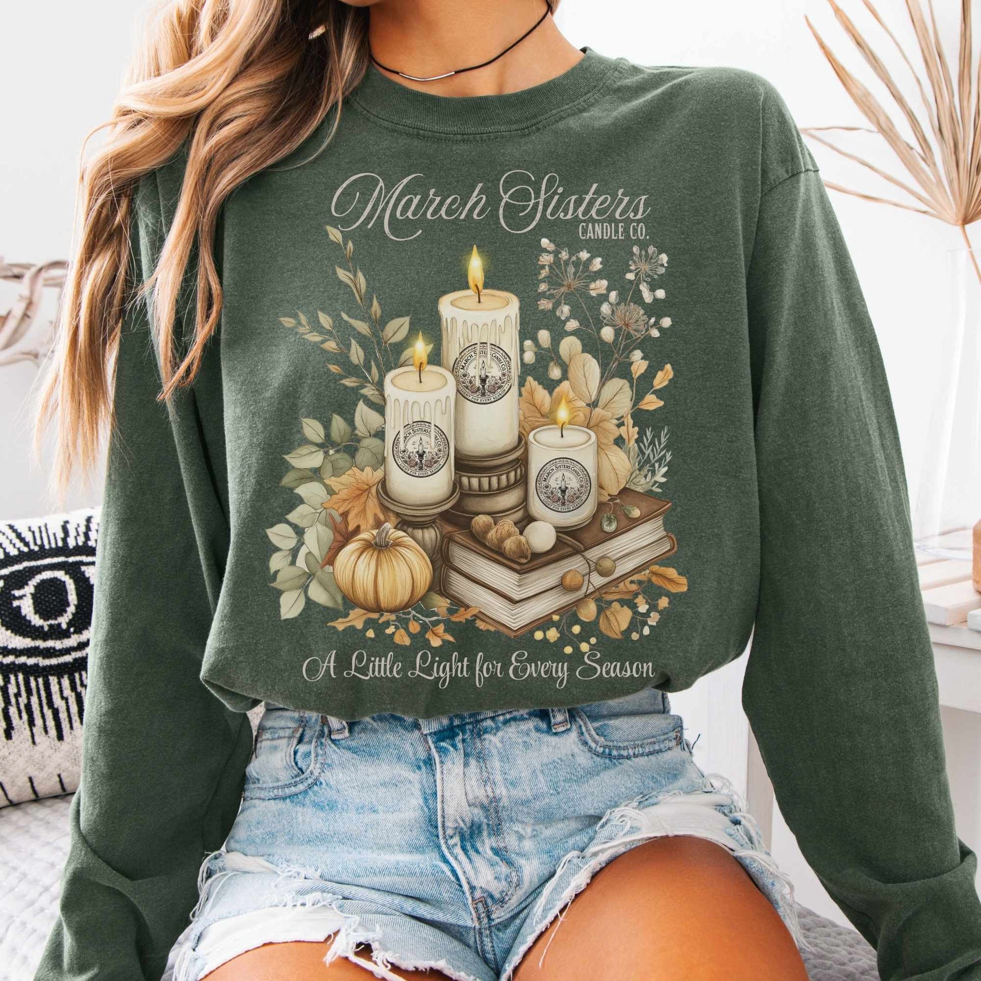 Long-sleeve Hemp / S March Sisters Candle Co. Long Sleeved Shirt The Mystic Eden