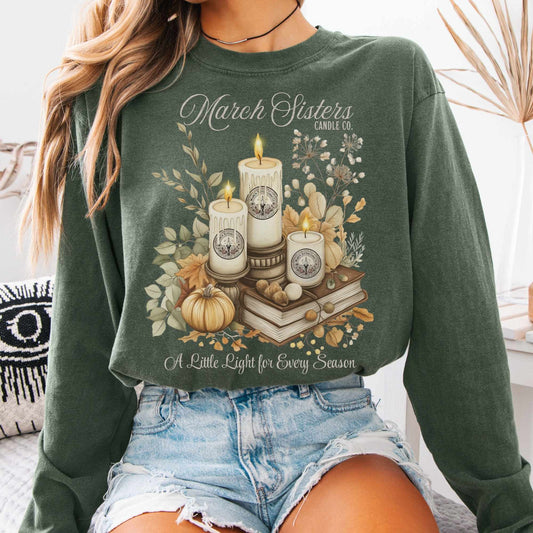 Long-sleeve Hemp / S March Sisters Candle Co. Long Sleeved Shirt The Mystic Eden