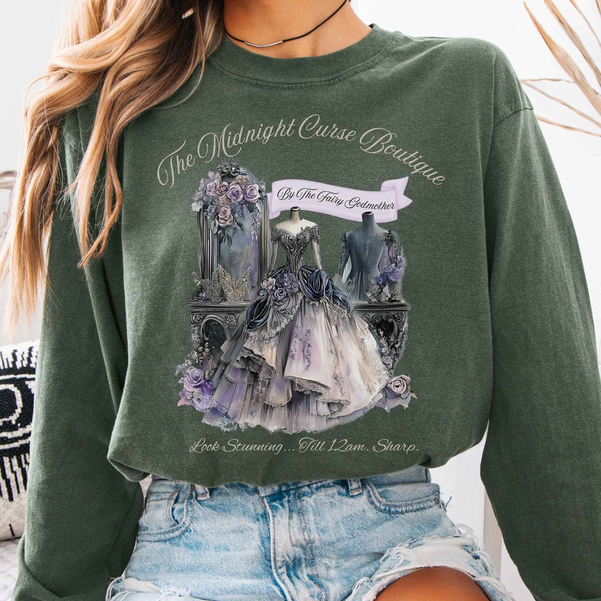 Long-sleeve Hemp / S The Midnight Curse Boutique Fairytale Long Sleeve Shirt The Mystic Eden