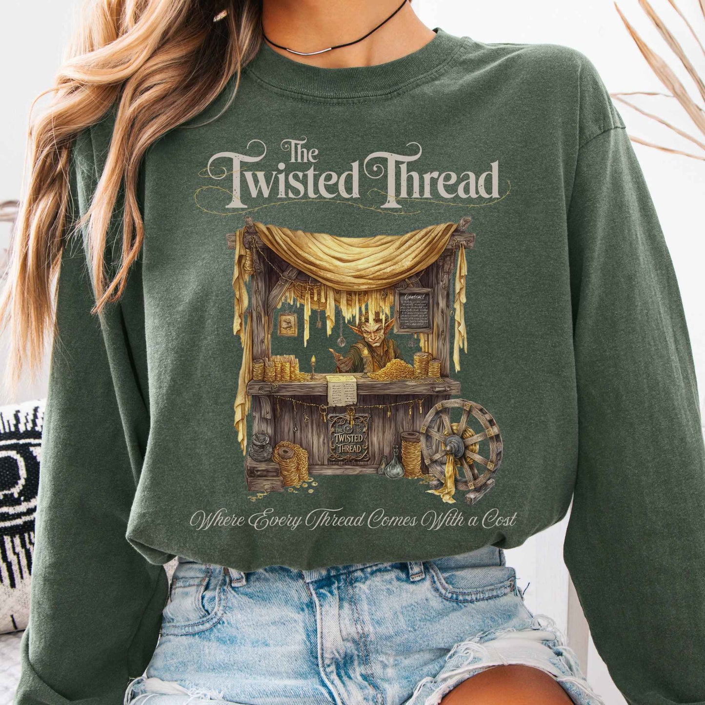 Long-sleeve Hemp / S The Twisted Thread Fairytale Long Sleeve Shirt The Mystic Eden