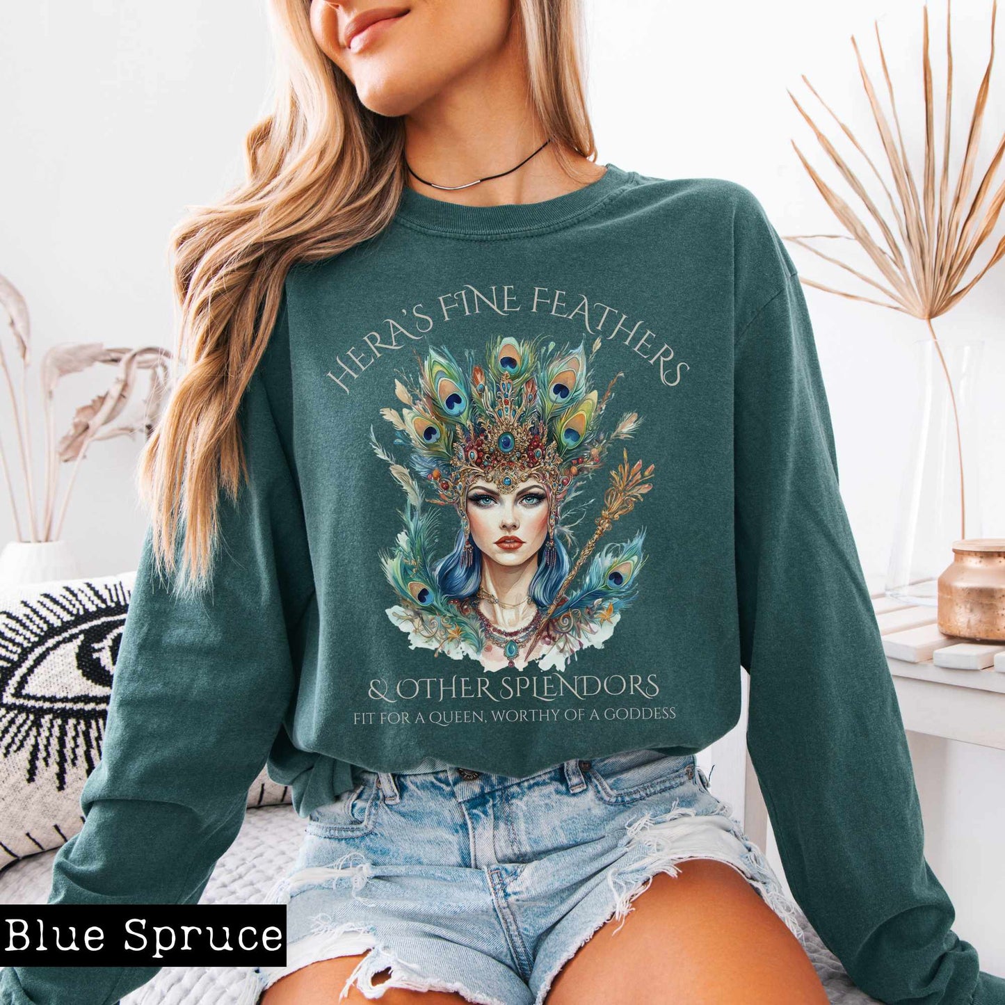 Long-sleeve Hera's Fine Feathers & Other Splendors Long Sleeved Shirt The Mystic Eden
