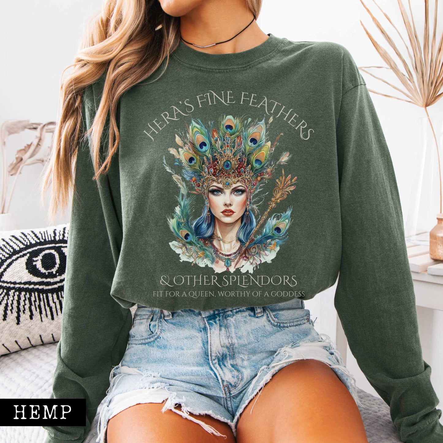 Long-sleeve Hera's Fine Feathers & Other Splendors Long Sleeved Shirt The Mystic Eden